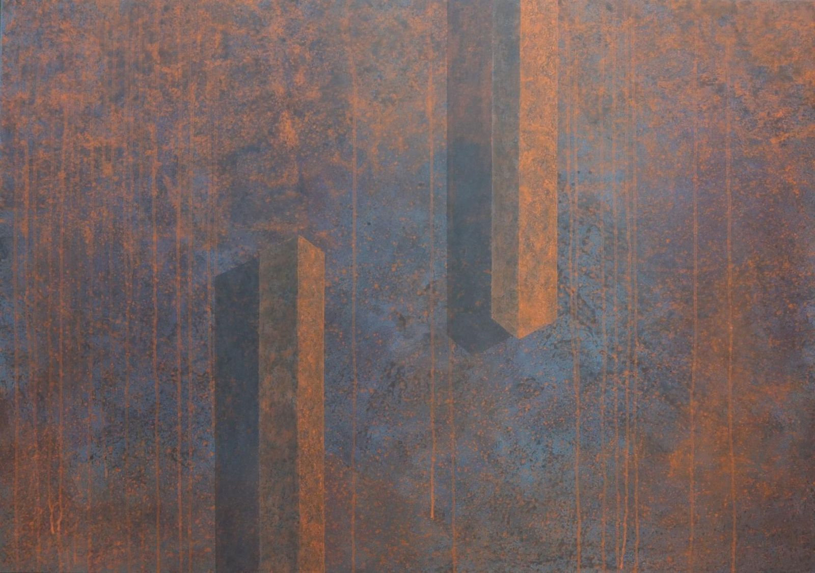 Tomek Mistakparallel... Acrylic Painting, Industrial Monochromatic Abstraction, Polish Art2019