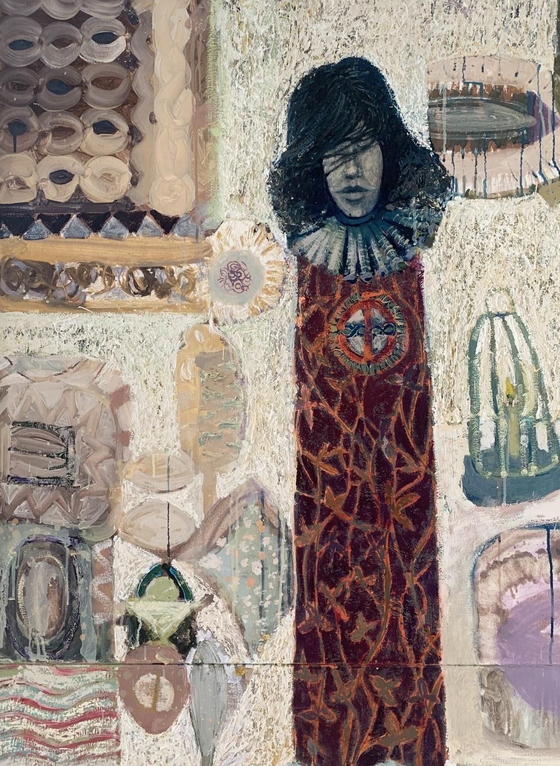 Michal Sikorskiruler's Scream   Contemporary Abstract, Figurative Acrylic Painting, Textured2006 photo vinterior