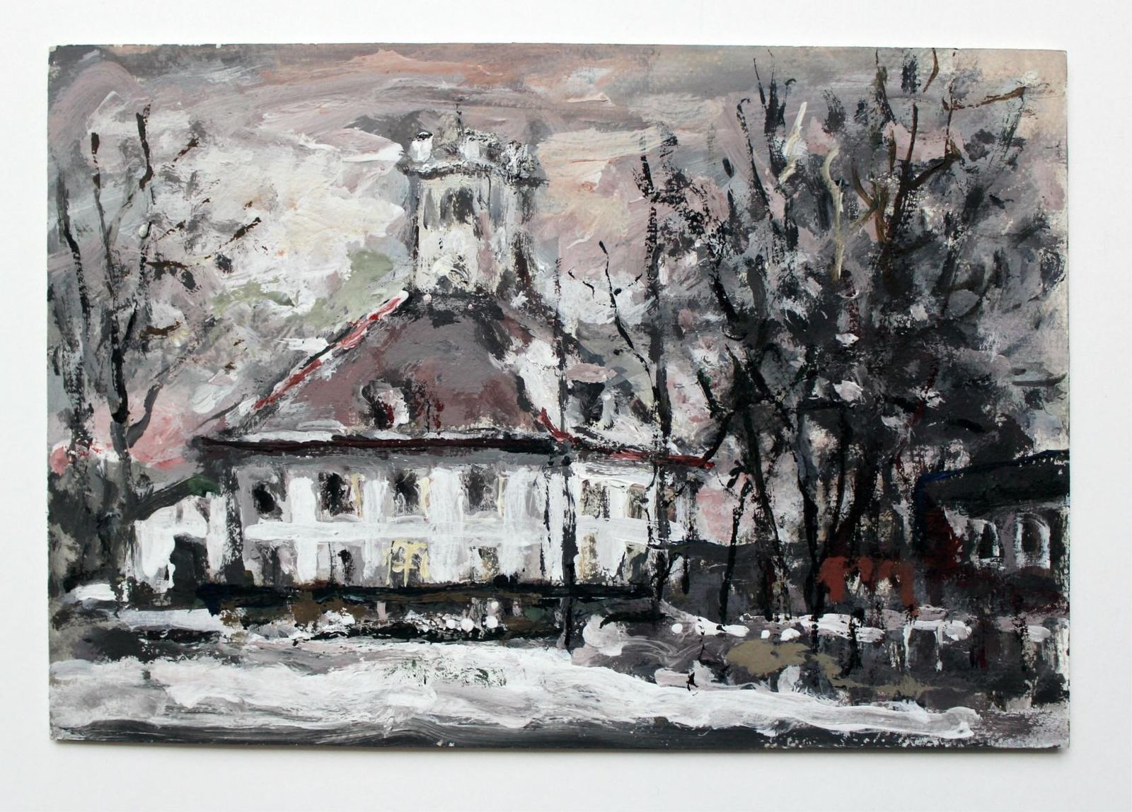 Magdalena Spasowiczsuburbs   Xxi Century, Oil On Canvas, Figurative, Landscape2002 photo furniture