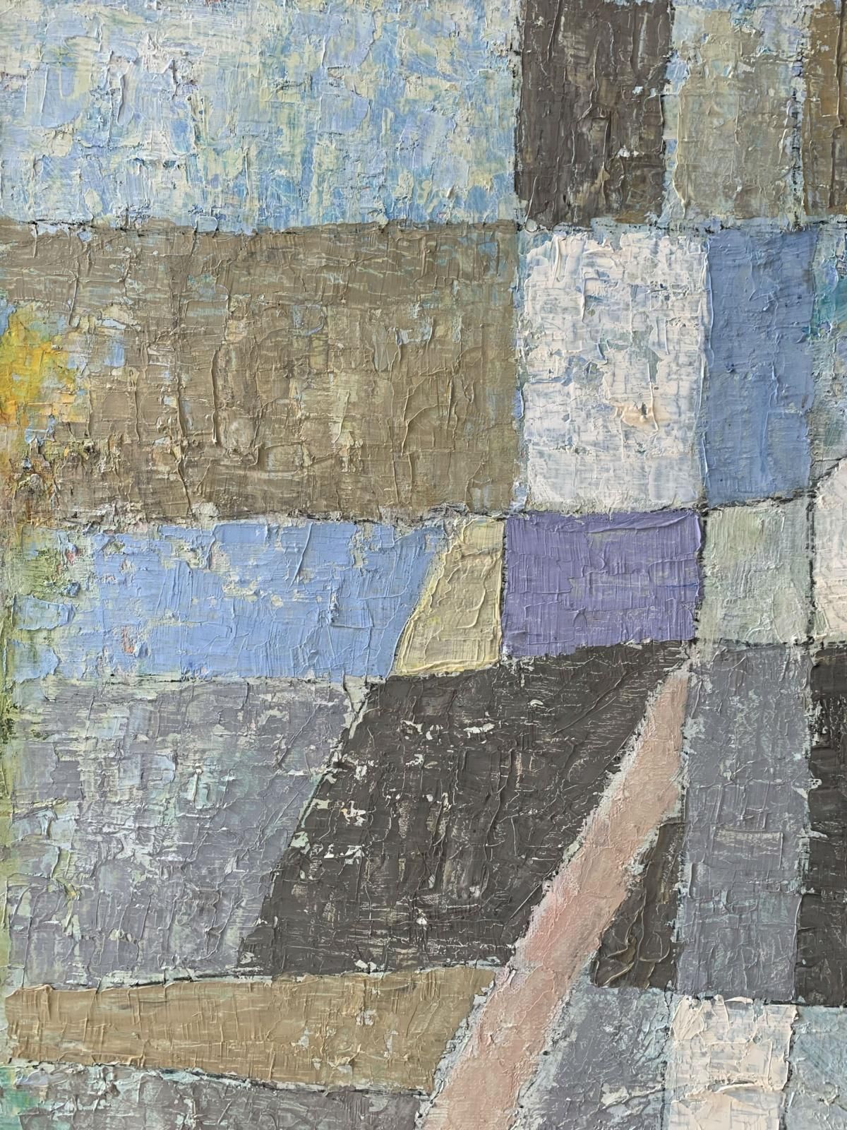 Ellis Ostrowskagreyness Of Love   Xxi Century, Contemporary Oil Painting, Geometric Abstraction2005 photo vinterior
