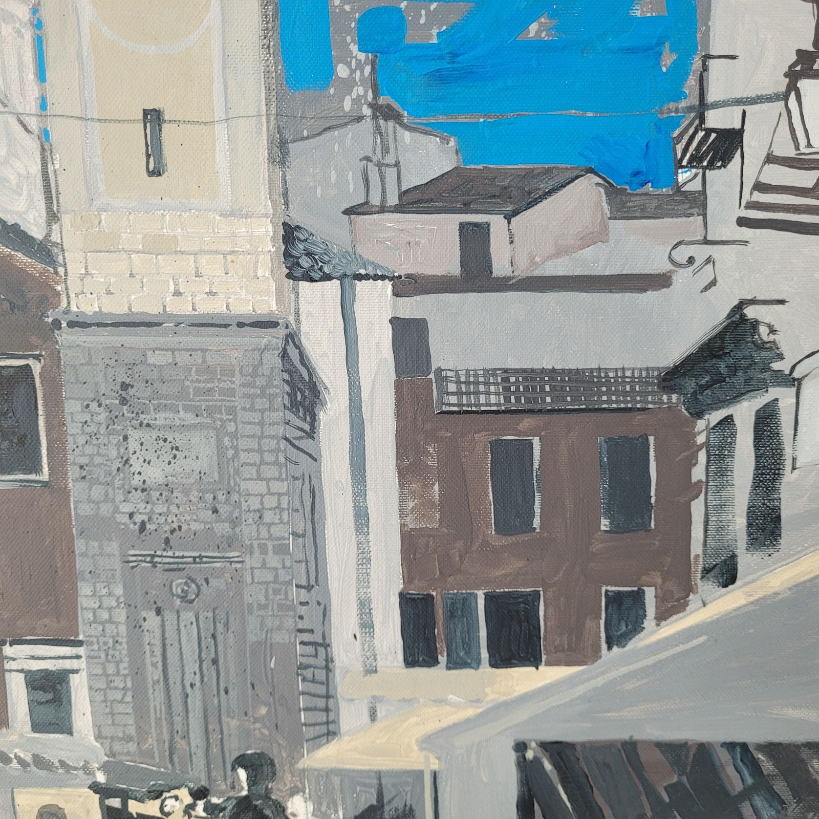 photo for sale Andrzej Borowskinice II   Xxi Century, Contemporary Acrylic Painting, Landscape, City View2019