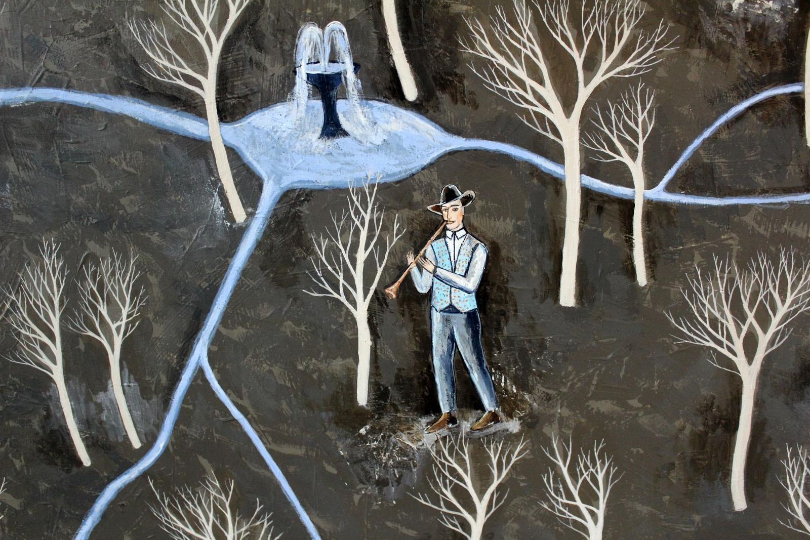 Józef Chyżythe Source   Contemporary Figurative Painting, Dark Colors, Xxi Century2018 photo 2296.0