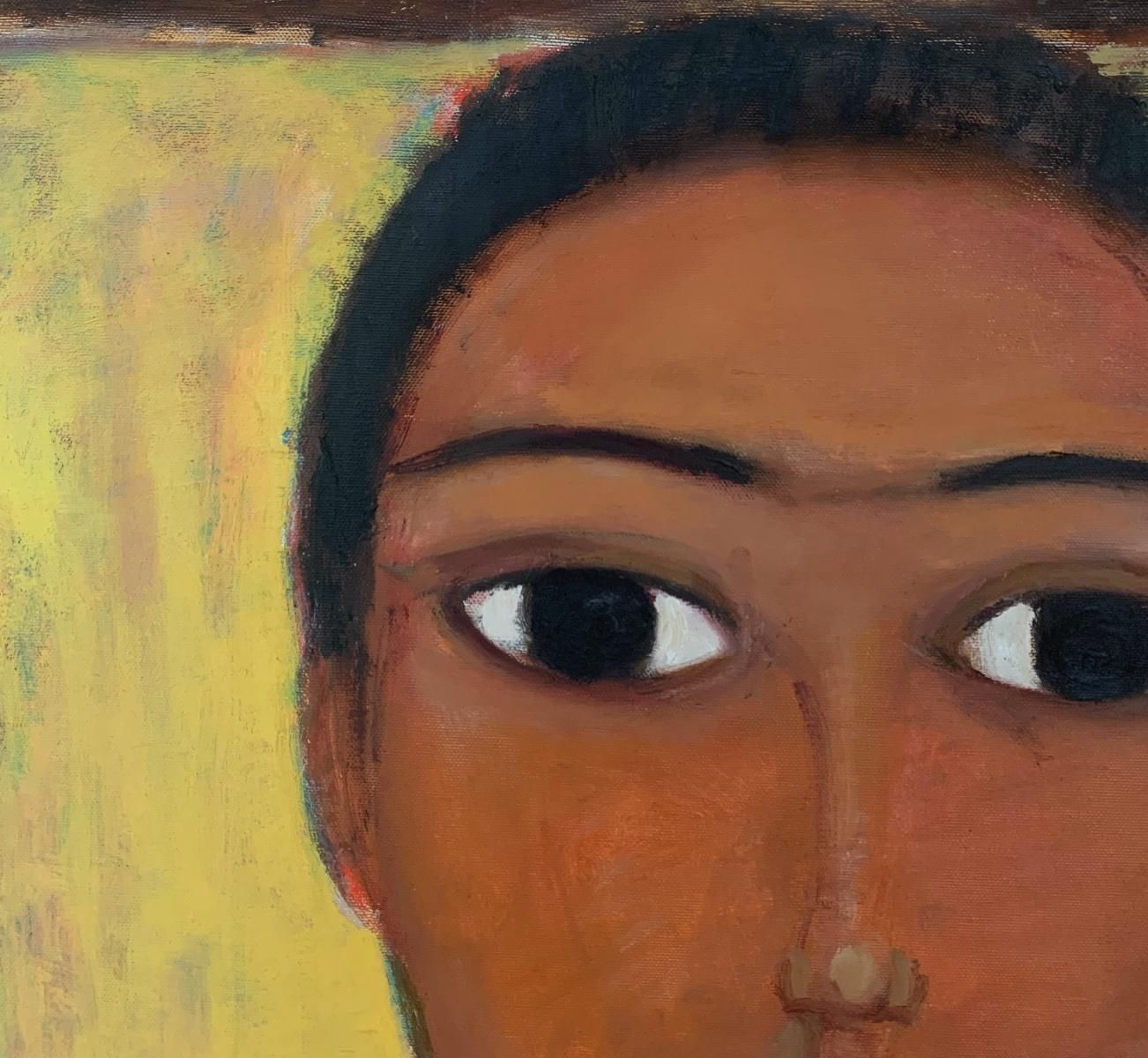 Marlena Niziokenyan's Portrait   Afro American, Figurative Oil Painting, Female Portrait2007 photo for sale