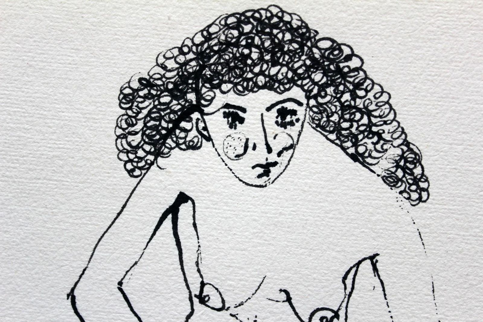 Agnieszka Zakrzewskauntitled   Xxi Century, Contemporary Figurative Ink Drawing, Nude2011 photo Art