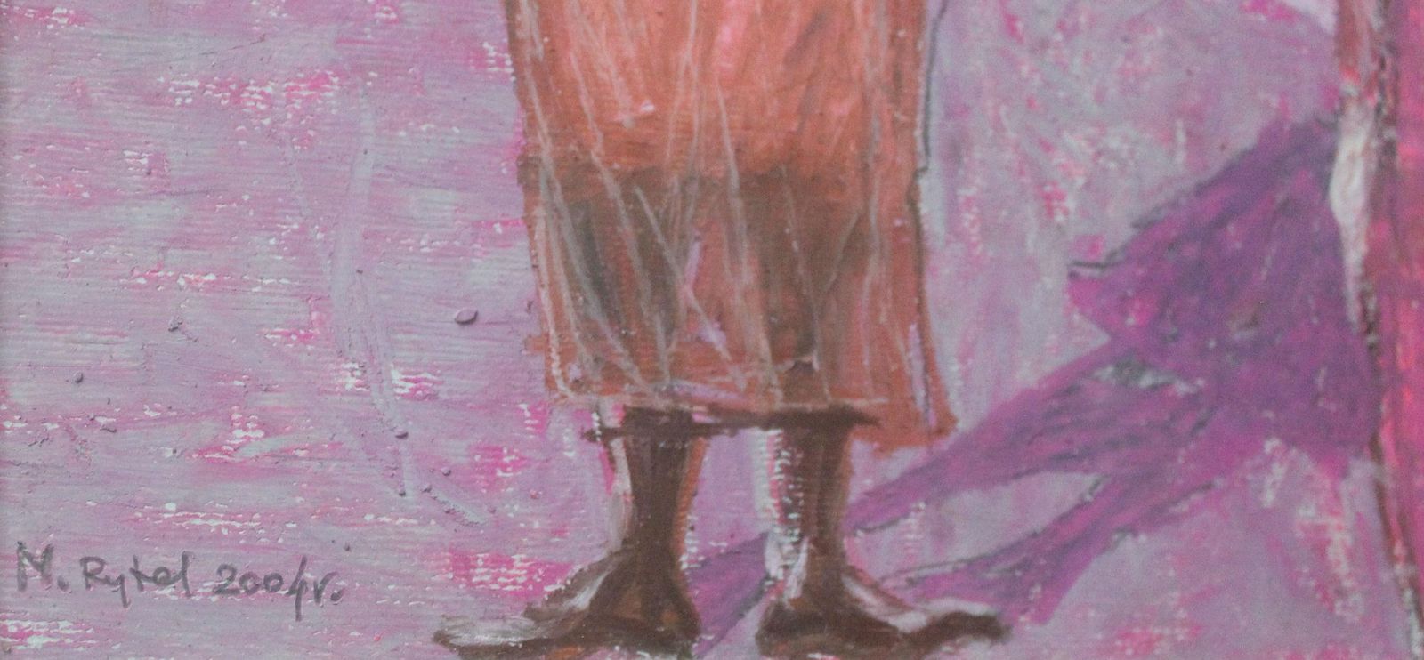 Magdalena Rytel Skorekmeeting   Xxi Century, Contemporary Figurative Pastel Drawing2004 photo for sale