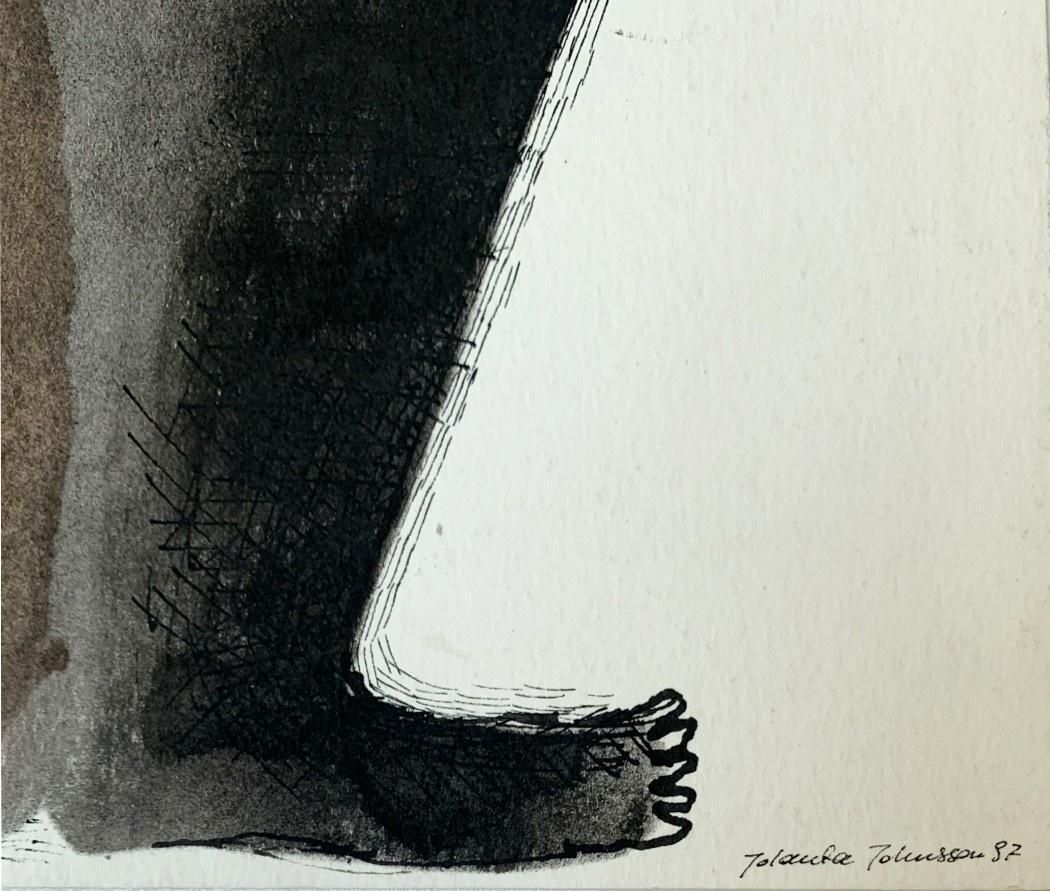 Jolanta Johnssontwo Transparent Figures   Figurative Drawing, Black & White, Polish Artist1997 photo 425.0