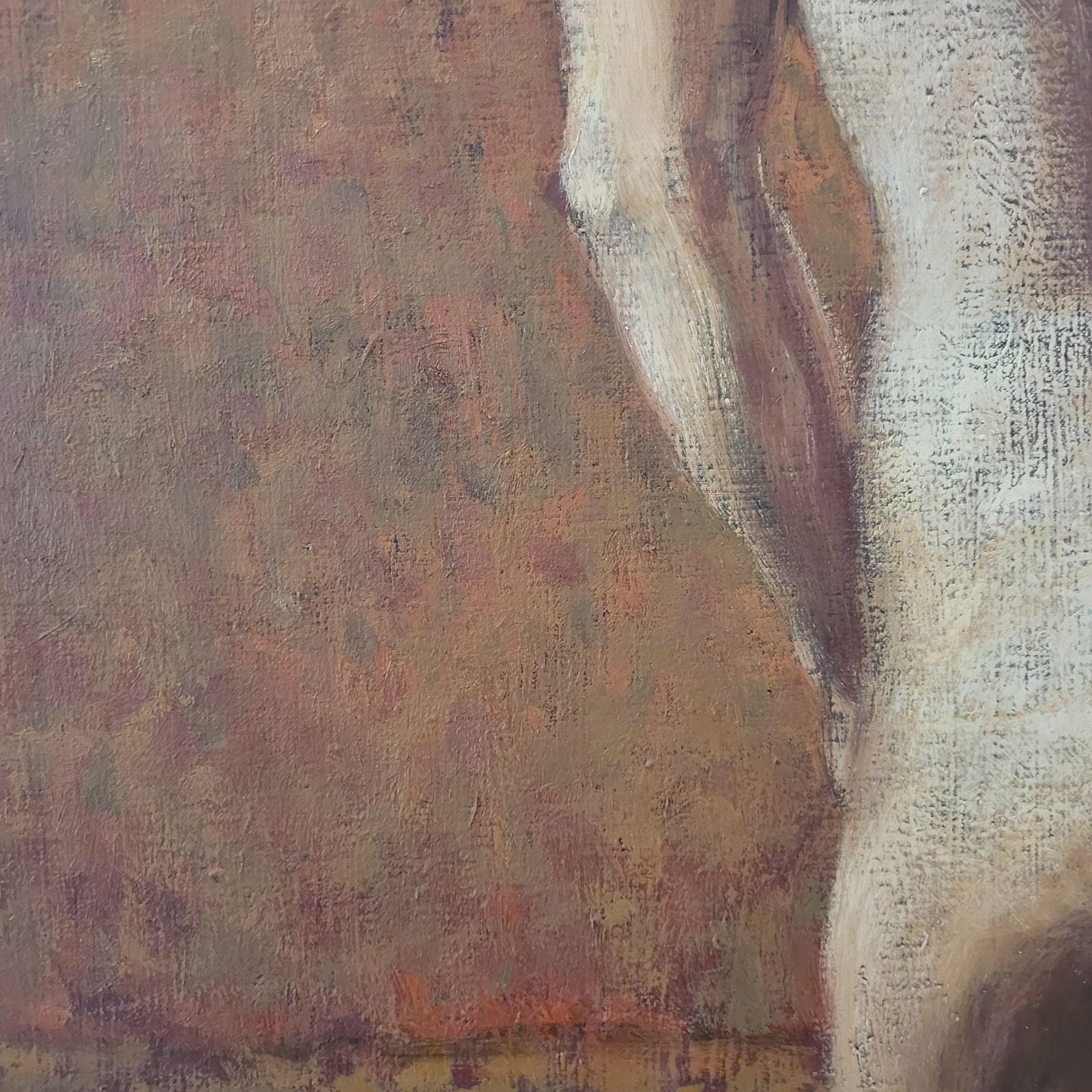 Katarzyna Szydlowskastanding One. Contemporary Figurative Oil Painting, Subtle Female, Polish Artist2002 photo vintage