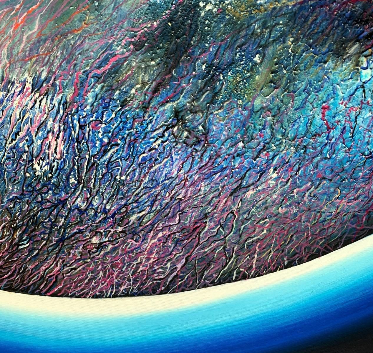 Barbara Huberta Planet 2. Contemporary Acrylic Painting, Cosmos, Big Scale, Polish Artist2019 photo Art