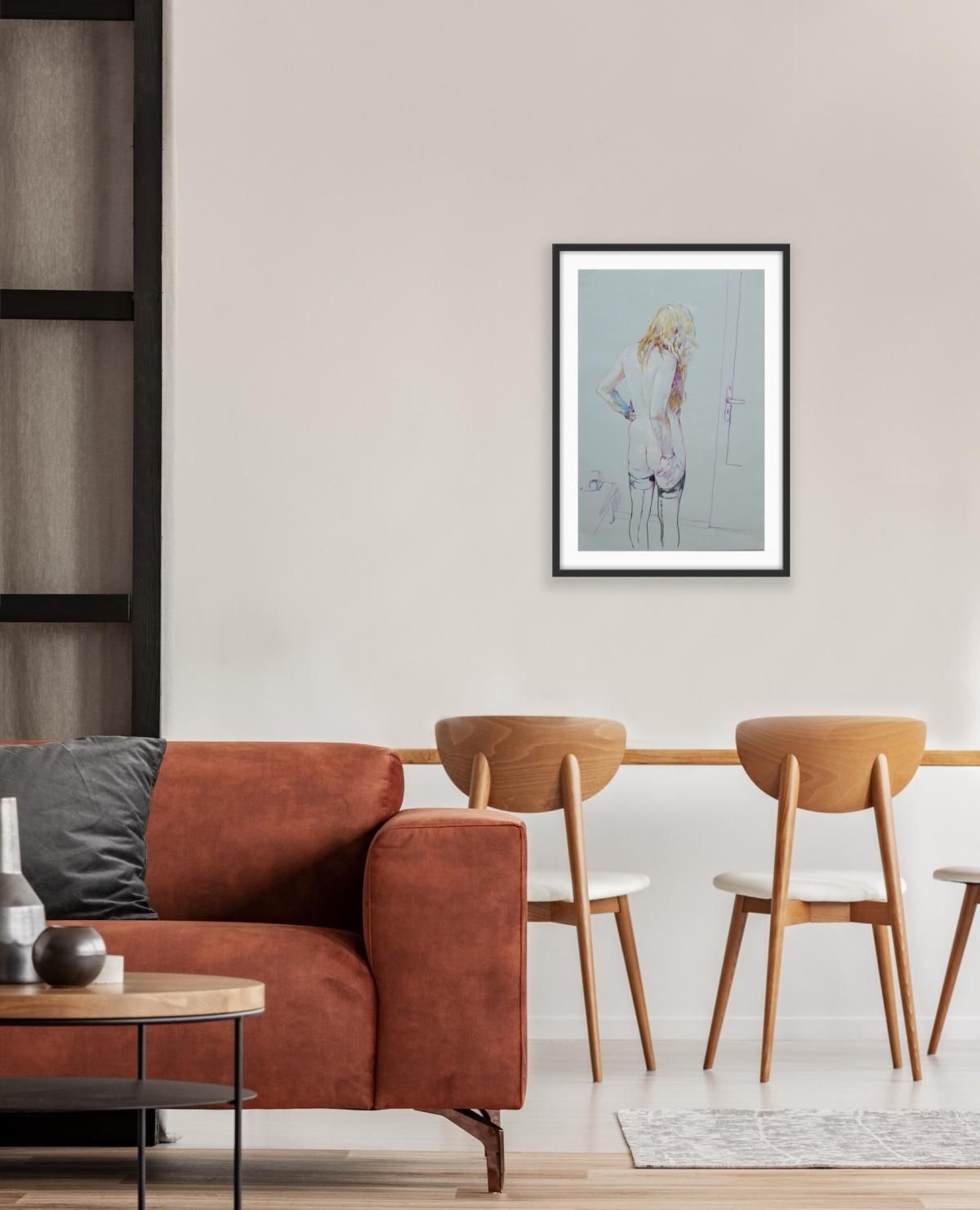 Leszek Zegalskia Nude. Contemporary Drawing, Female Nude, Polish Artist2018 photo Art