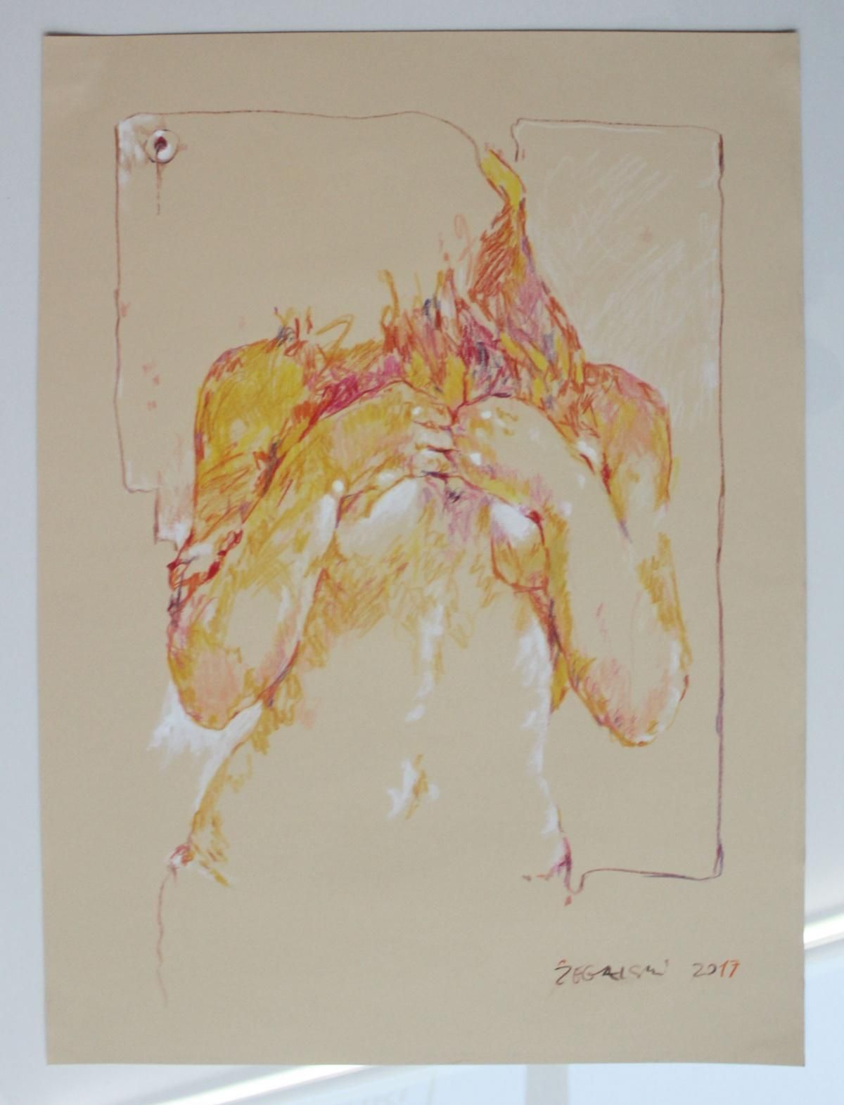 Leszek Zegalskia Nude. Contemporary Drawing, Female Nude, Polish Artist2018 photo for sale