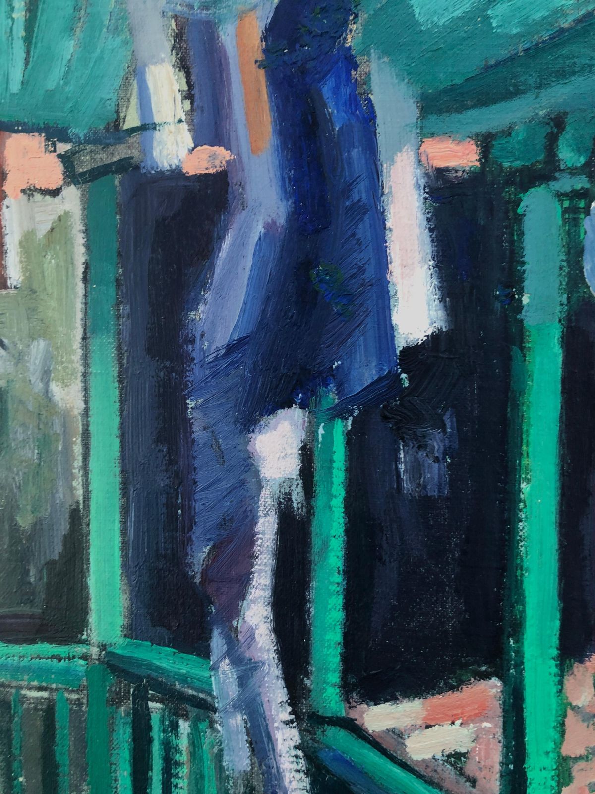 Rafael Duran Benet Combarro Galicia Oil On Canvas Painting European Art Spain Spanish 1969 photo 500.0