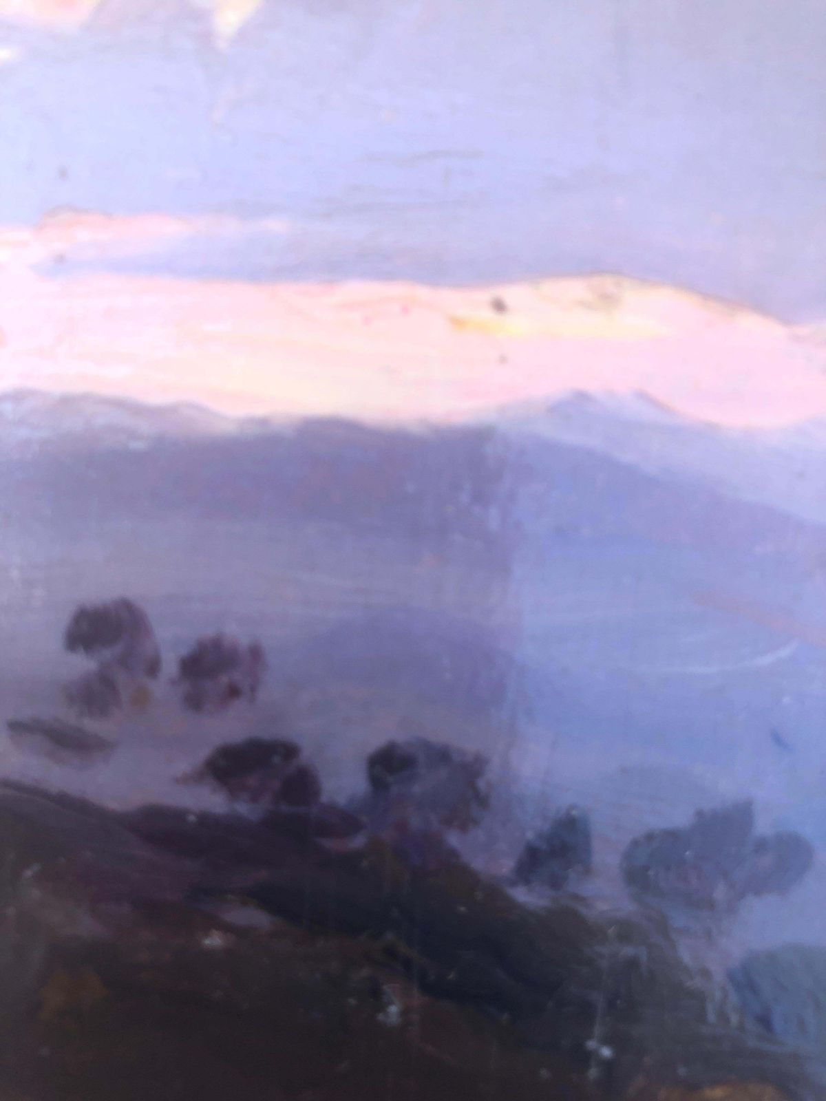 Manuel Isidor Valle Micolauspanish Landscape Oil On Board Painting Spain Impressionismc.1925 photo Art