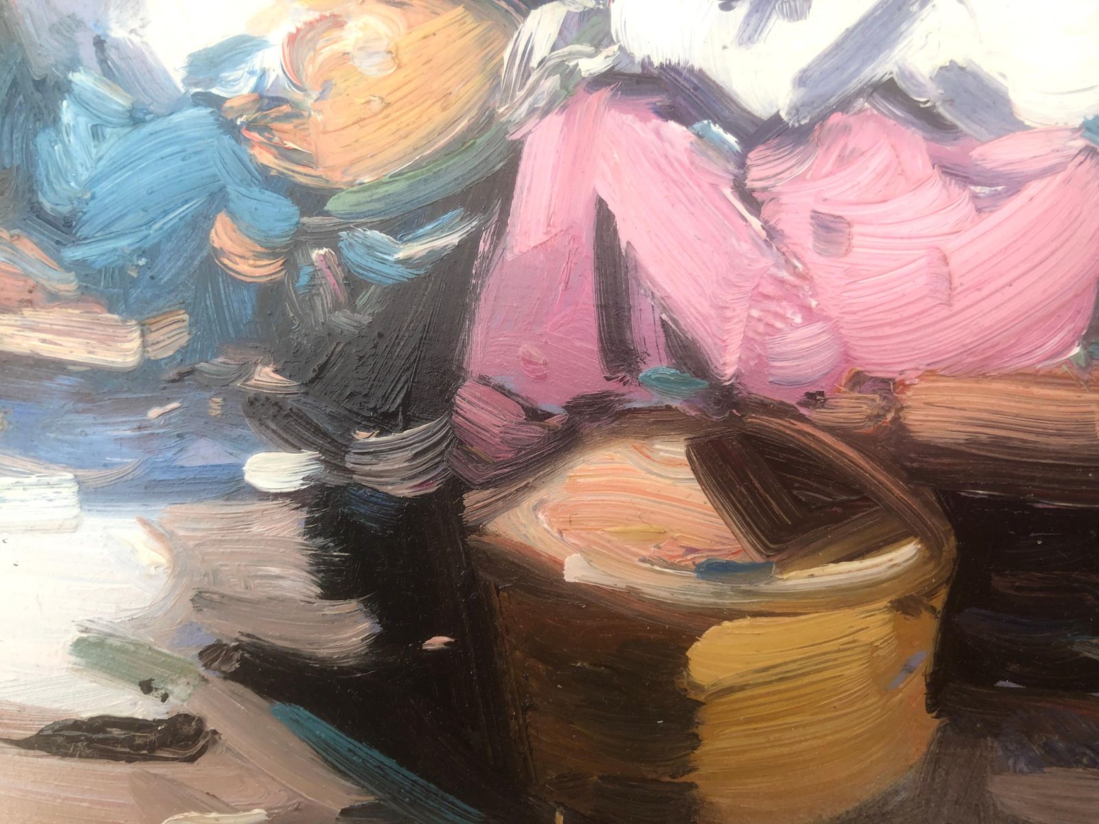 Gabriel Casarrubios Mediterranean Fisherwomen By The Sea Impressionist Coastal Oil Painting Spain C.2000 photo 450.0