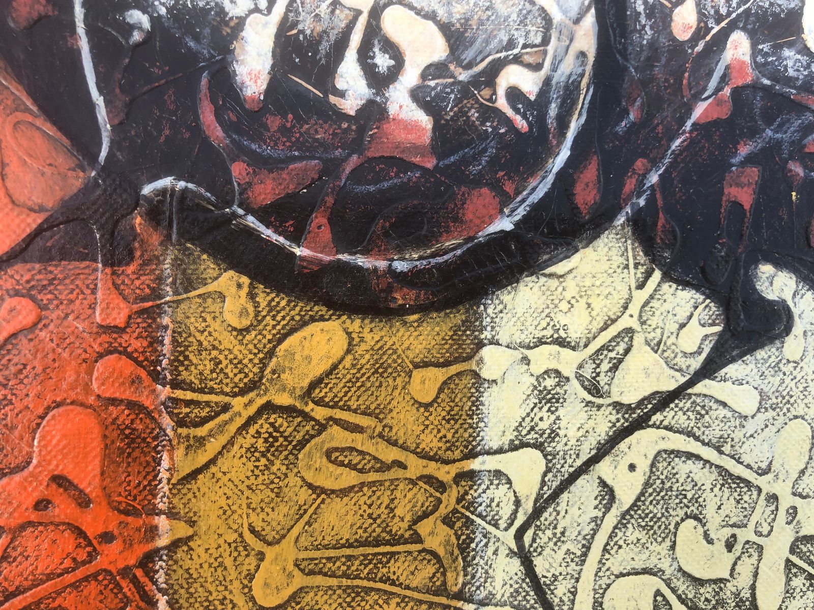 Edgar Dominguez Textured Surrealist Horse Painting Contemporary Latin American Art Venezuelan 2016 photo vinterior