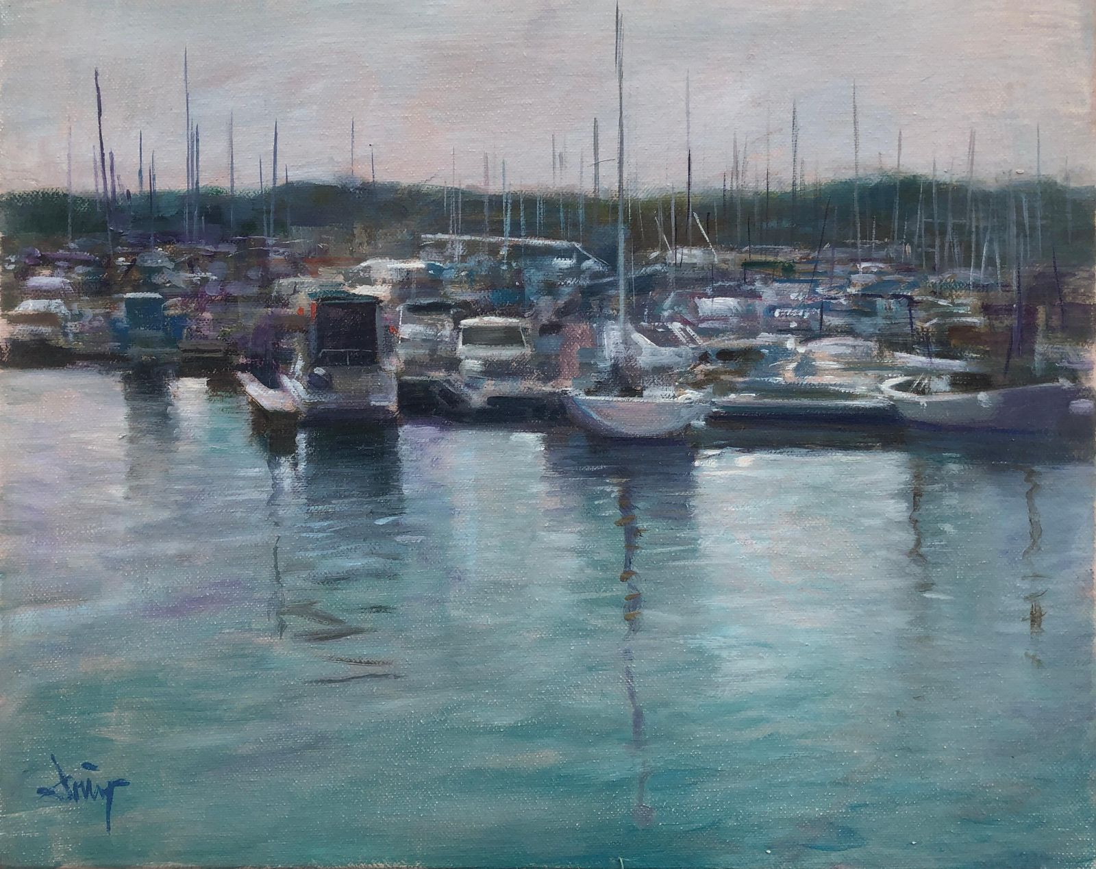 Domingo Alvarez Gomez Seascape Spain Oil On Canvas Painting Ship Sc.2000