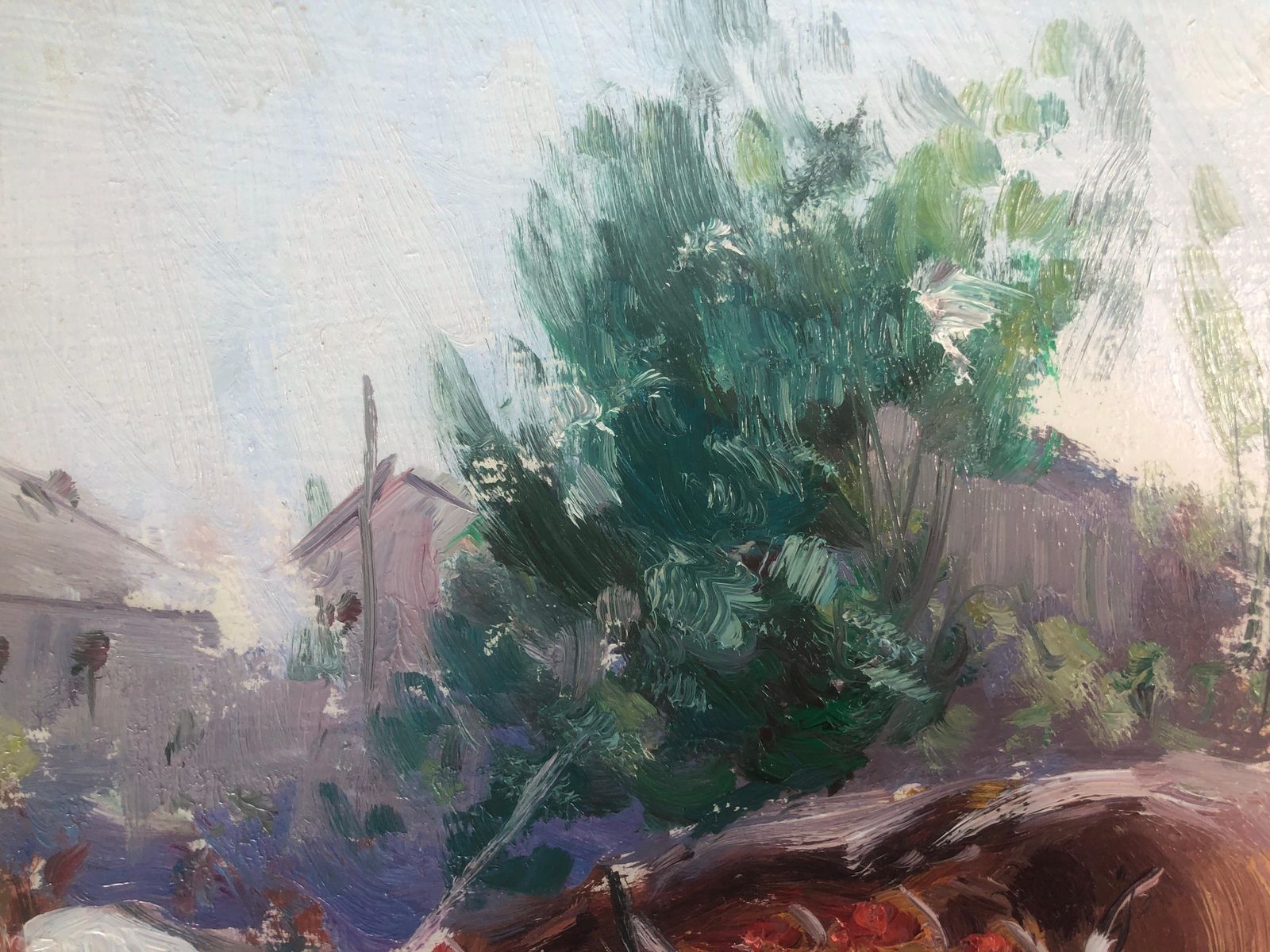 Juan Soler Spanish Bull Festival Scene Oil Painting Rural Post Impressionist Spain Europe C.2000 photo vinterior