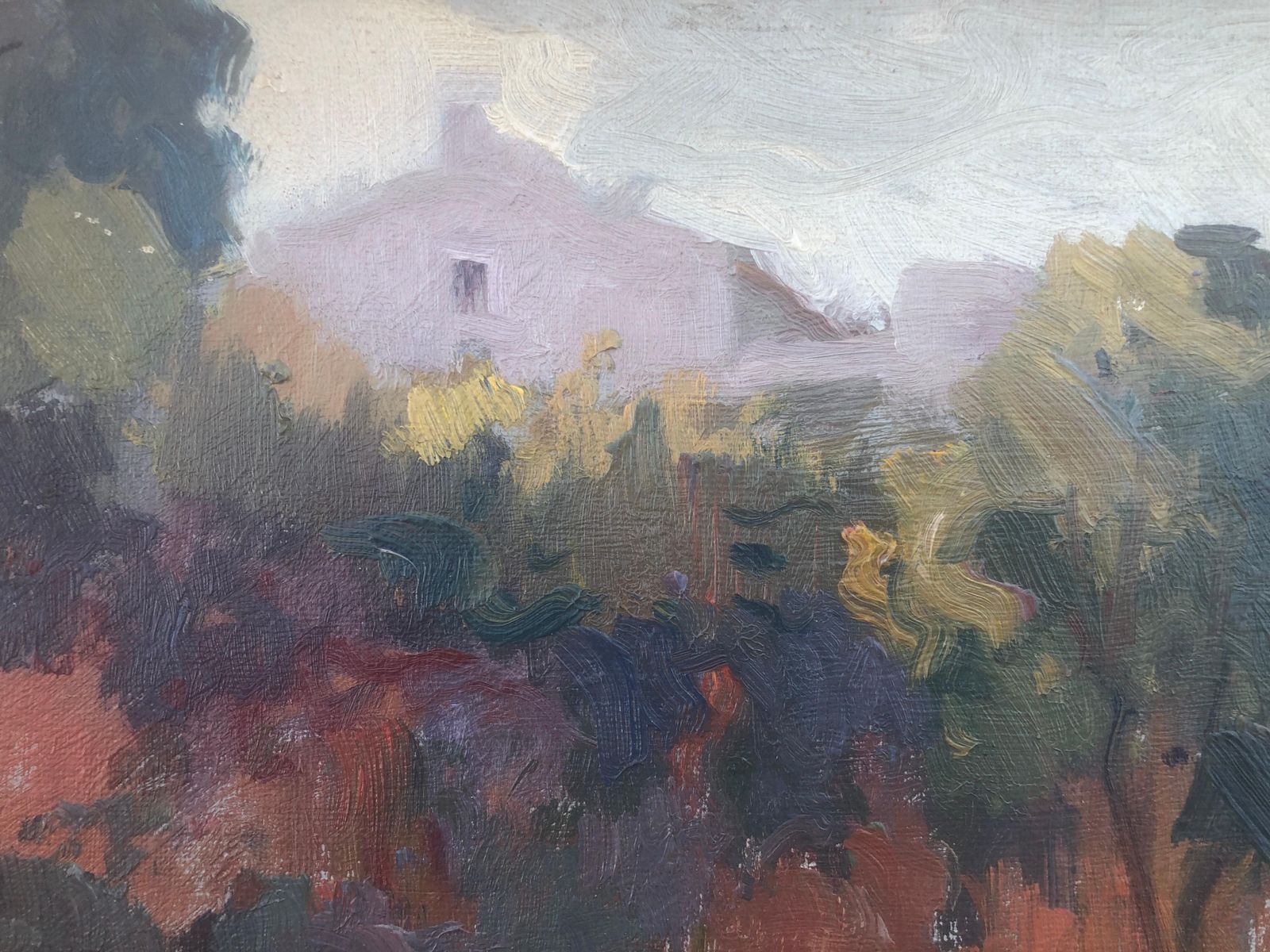 Antonio Sala Herrero Barcelona Spain Oil On Canvas Painting Landscape C.1975 photo 500.0