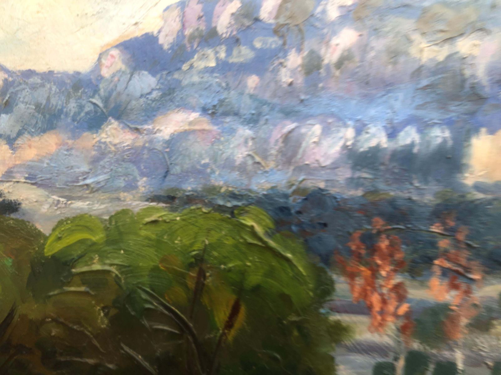 Joan Joseph Gari Mediterranean Church Landscape Catalan Post Impressionist Mountain Scene Oil 1977 photo 650.0