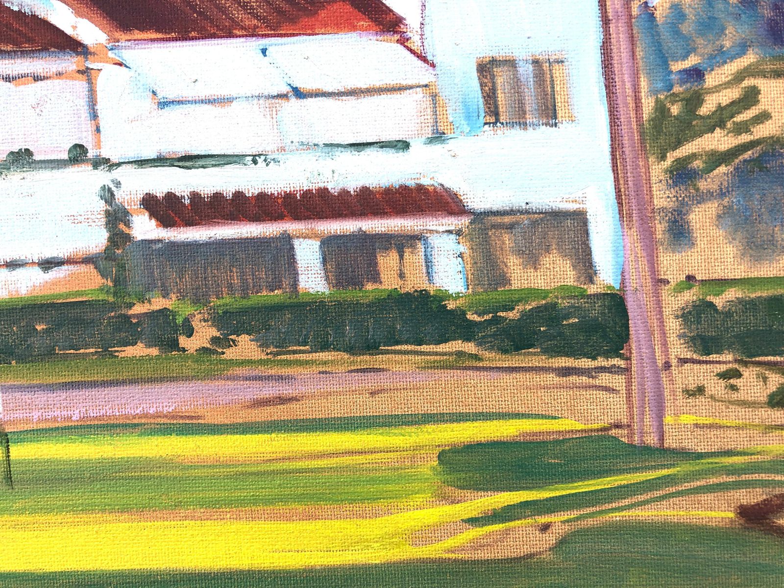 Isidoro Lazaro La Quinta Golf Marbella Spain Oil On Canvas Painting Spanish Landscape C.2000 photo 700.0