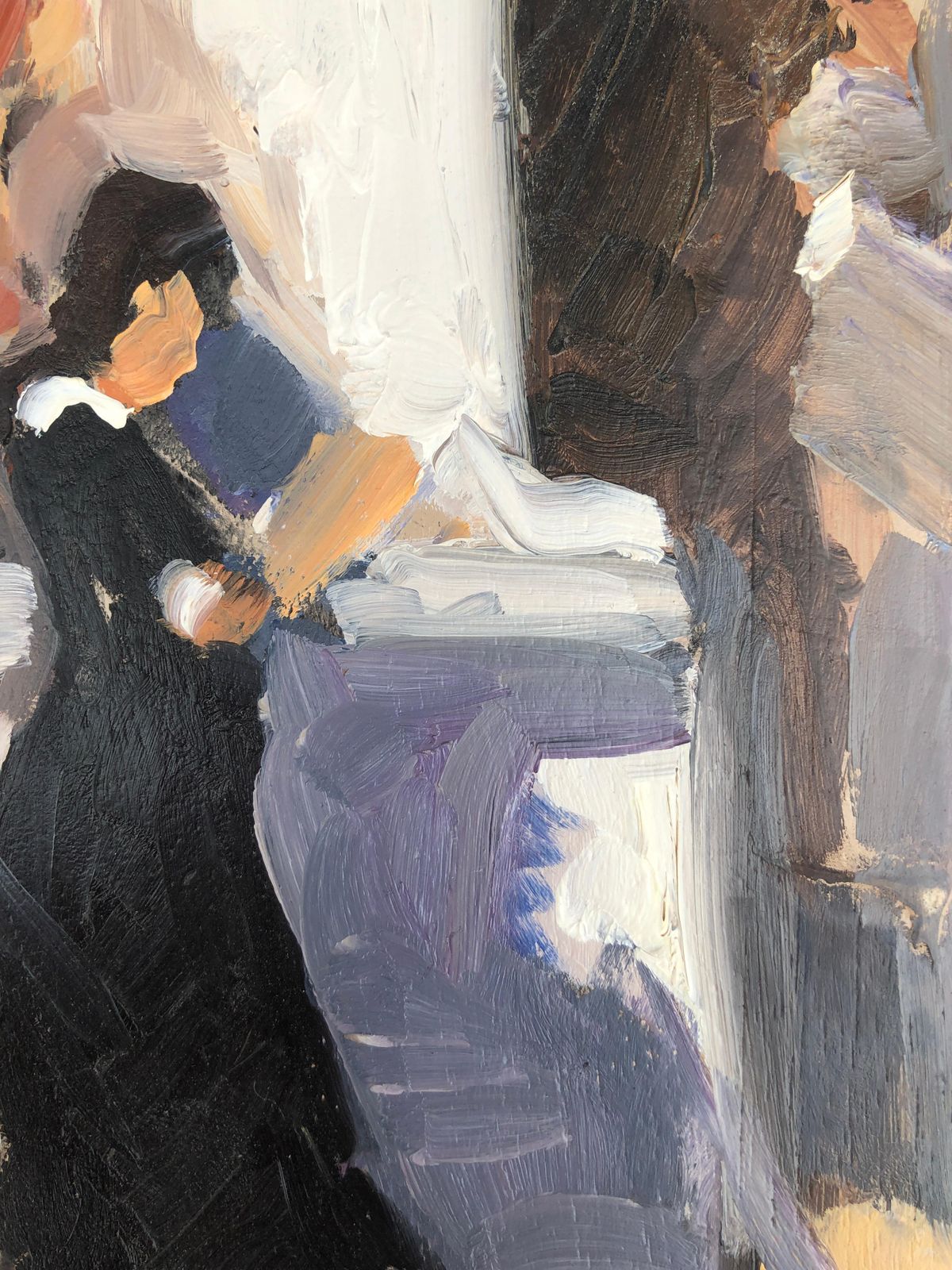 Joan Vives Maristany Mediterranean Interior Woman Reading Oil Painting Small Spanish Impressionist Figurative Scene Vintage Female Figure Artwo C.1990 photo for sale