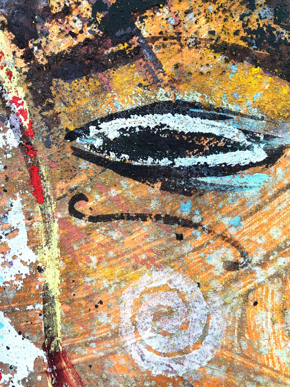 Svetla Georgieva Gemini Mixed Media On Canvas Painting Abstract Expressionism 1989 photo Art