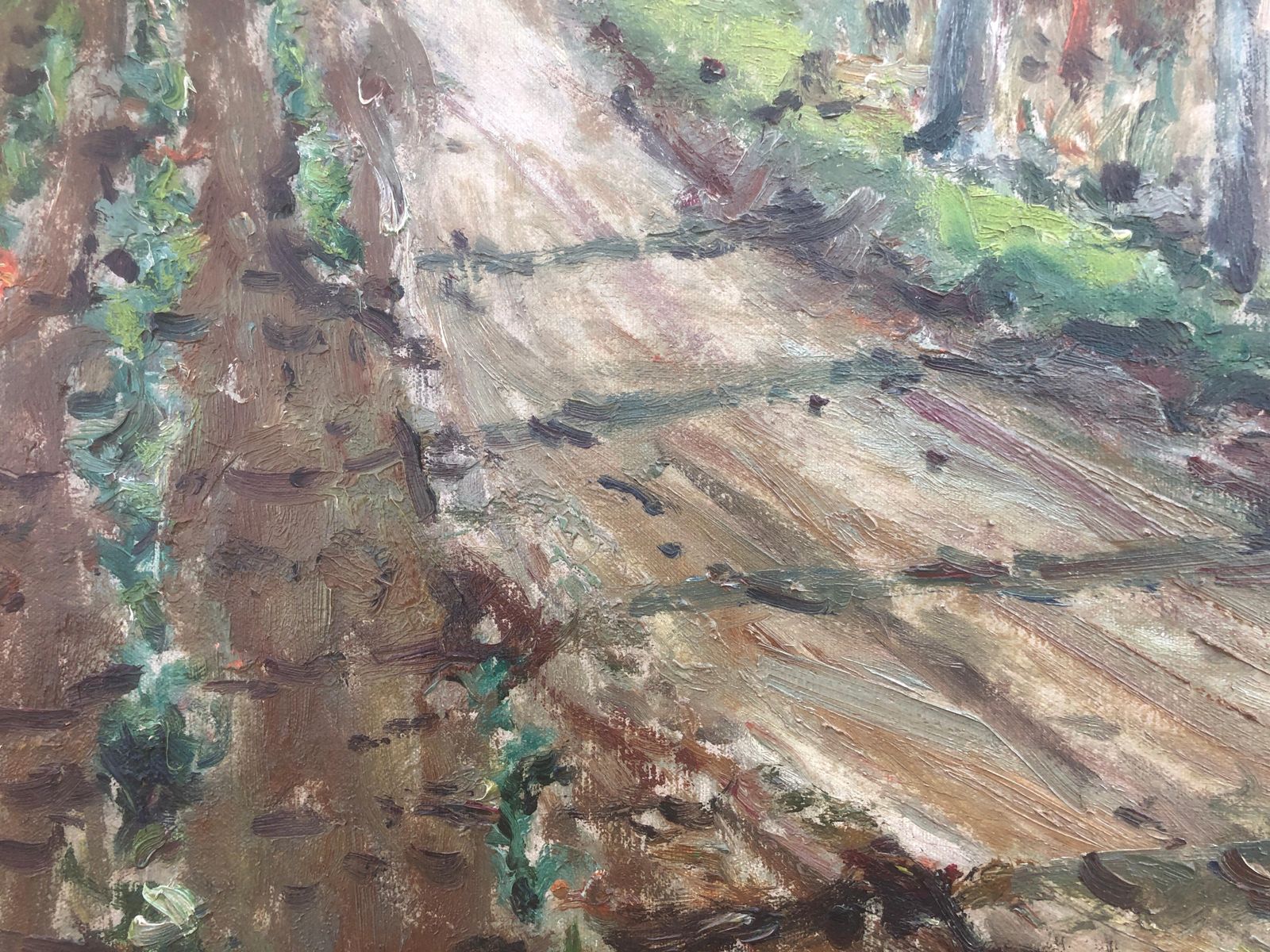 Jordi Freixas Cortes Banyoles Spain Oil On Canvas Painting Landscape 1949 photo vinterior