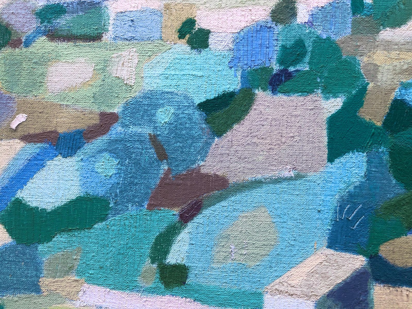 Joan Carles Roca Sans Landscape Of The Ampurdán Spain Oil On Canvas Painting Spanish Europe C.1980 photo vinterior