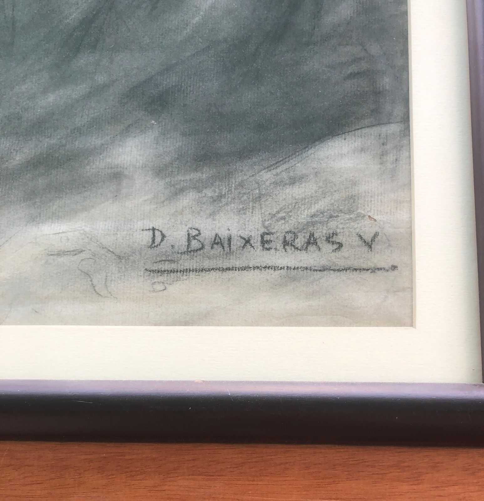 Dionis Baixerasstevedore Barcelona Spain Charcoal Drawingc.1900 photo Art