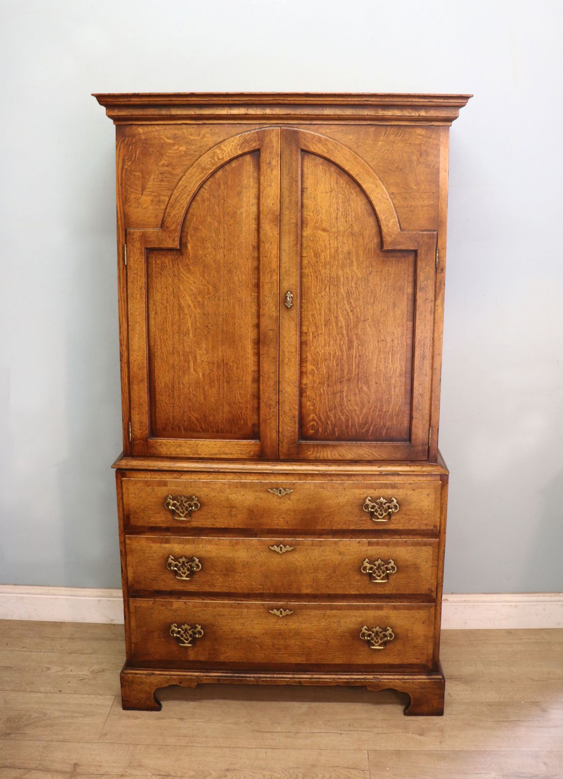 photo for sale Absolutely Wonderful Reproduction Bureau Cabinet Is Built In The Georgian Style.