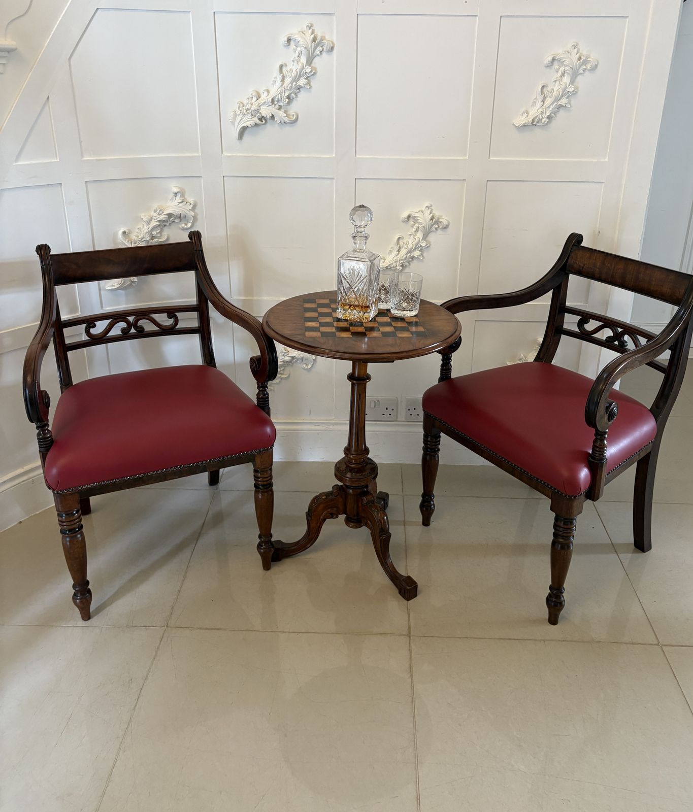Pair Of Antique Quality Mahogany Desk Chairs photo 2295.0