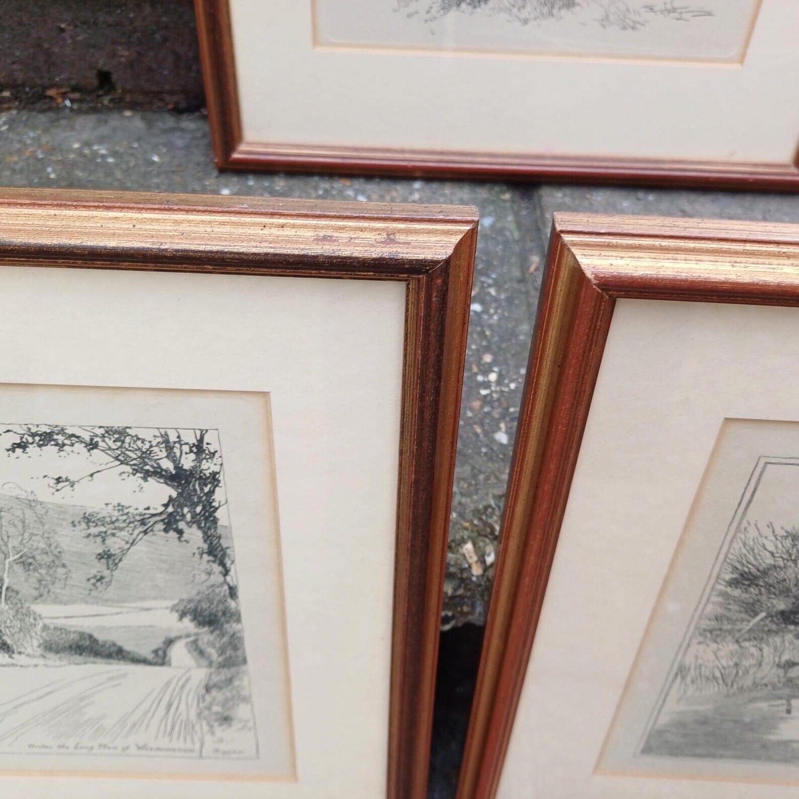 Sussex Cycling Prints   3 Pen And Ink Drawings Of West & East Sussex Scenes, All Professionally Framed photo vinterior
