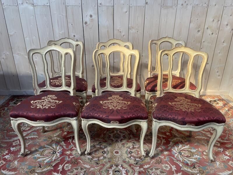 Suite De 6 Chaises Veniriennes époque Louis XV photo 2520.0