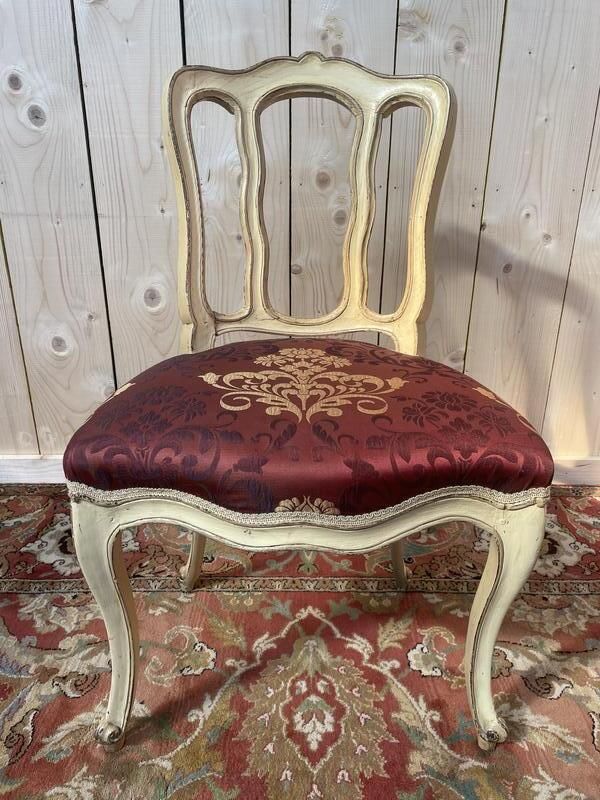Suite De 6 Chaises Veniriennes époque Louis XV photo vinterior