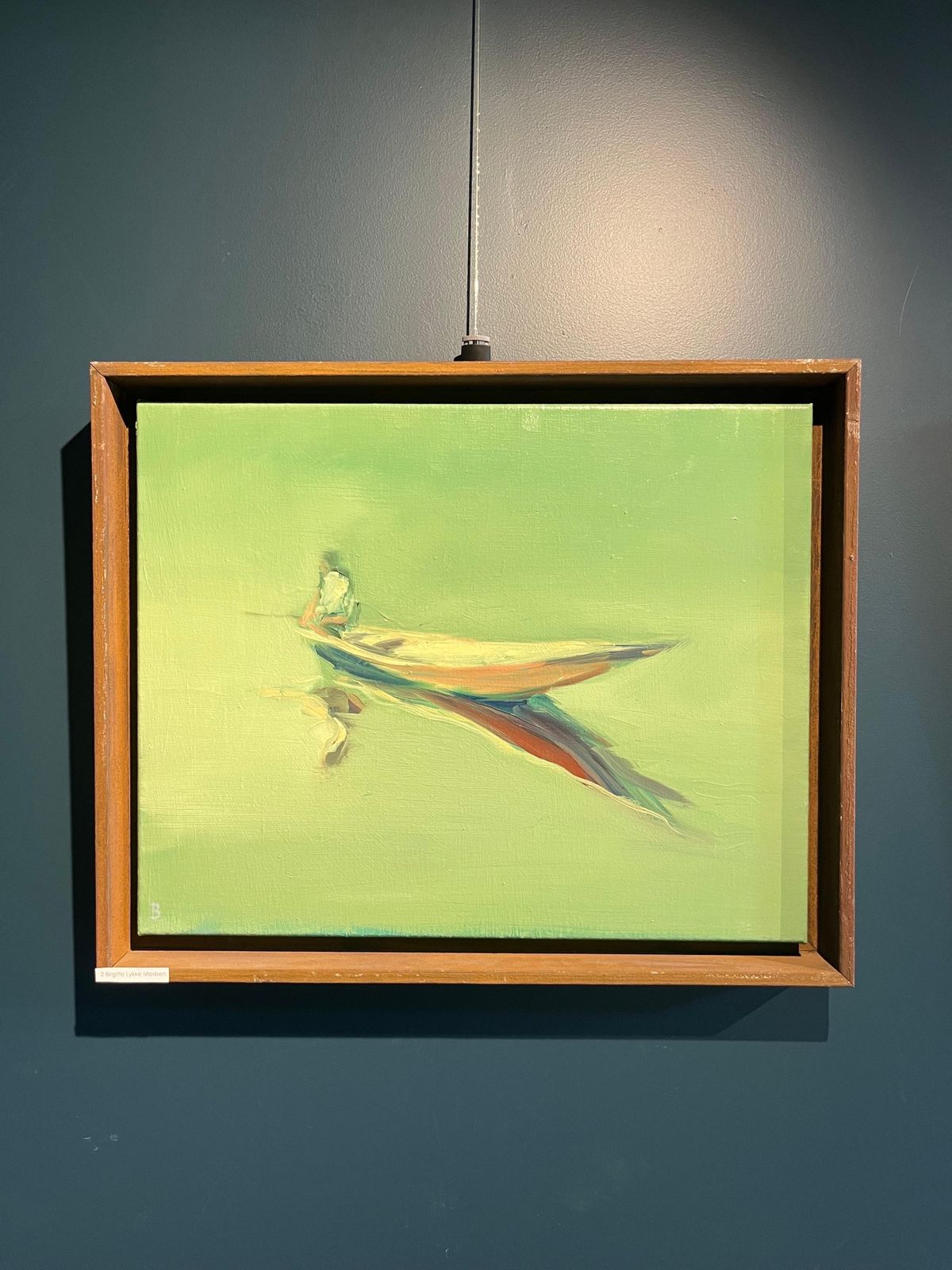 Birgitte Lykke Madsen"Boat In Quiet Sea "   Oil Cm. 50 X 40 20162016 photo 2381.0