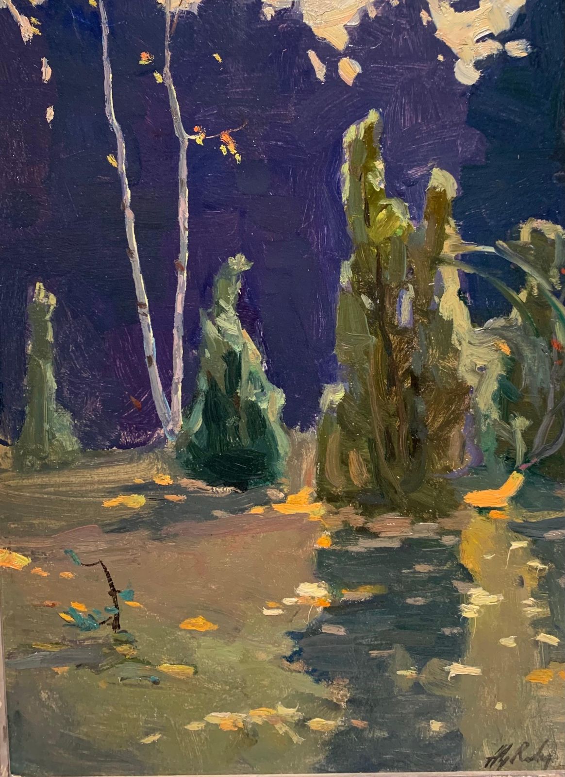 Vladimir Joukov"Autumn Fairy Tale, Forest Of The Fairies" Oil Cm. 33 X 45 19531953 photo furniture