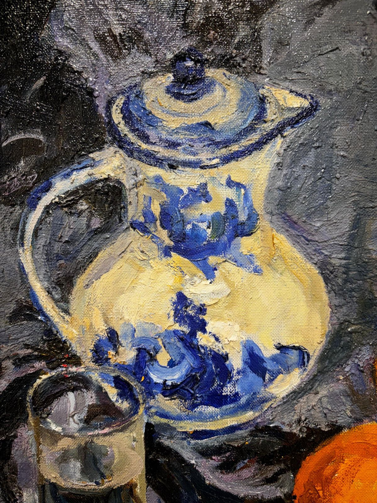 Maya Kopitzevastill Life With Lemon And Oranges   Oil, Cm. 50 X 47, 19901990 photo vinterior
