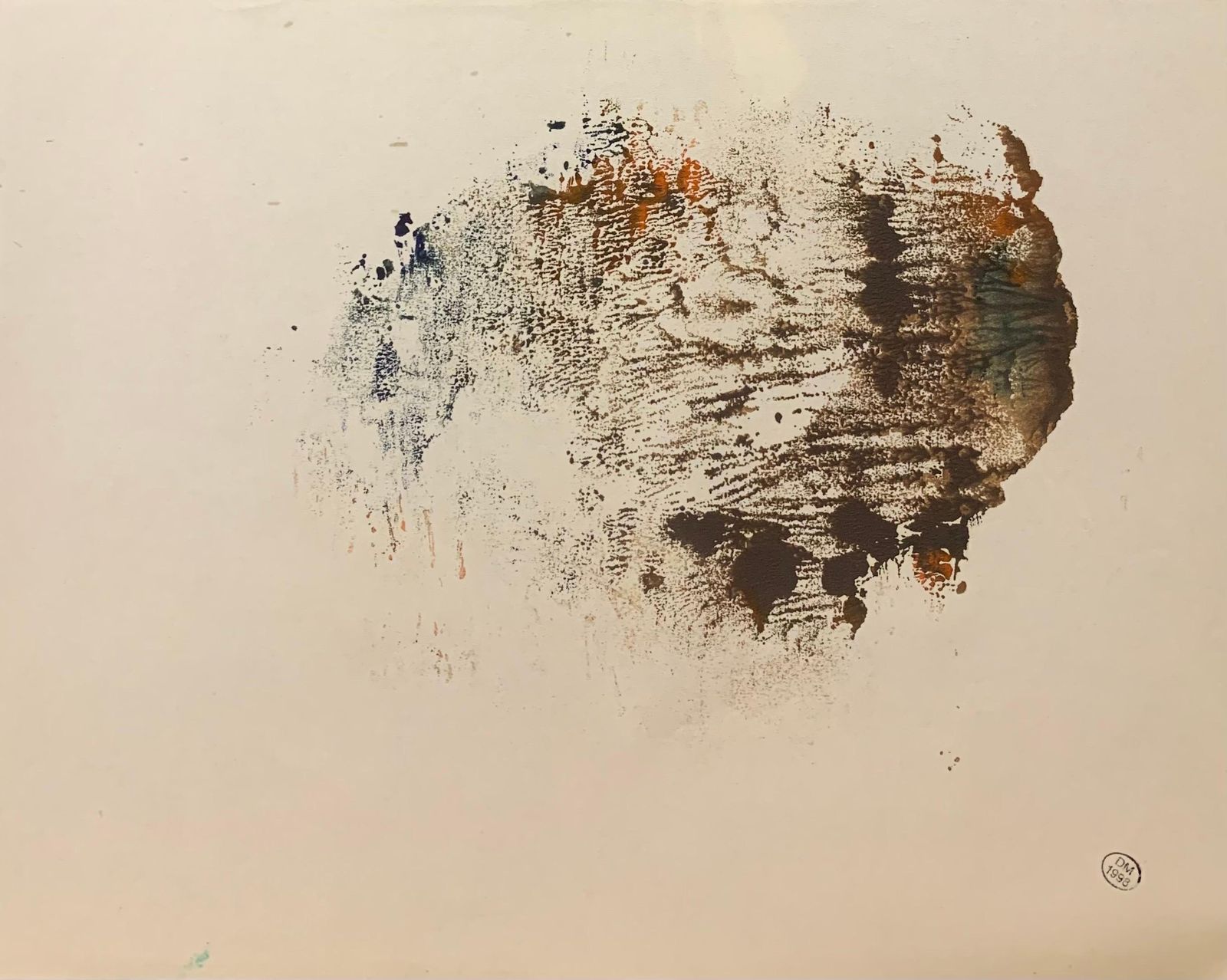 Dora Maar"Abstract Composition" Mixed Media On Paper Cm. 26 X 201950 photo furniture