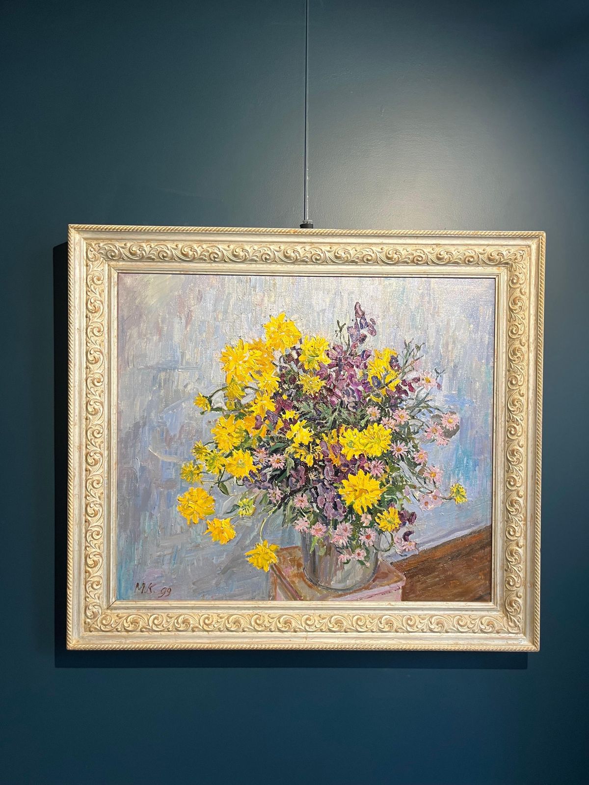 Maya Kopitzeva"Wildflowers" Oil Cm. 79 X 69 1999 photo vinterior