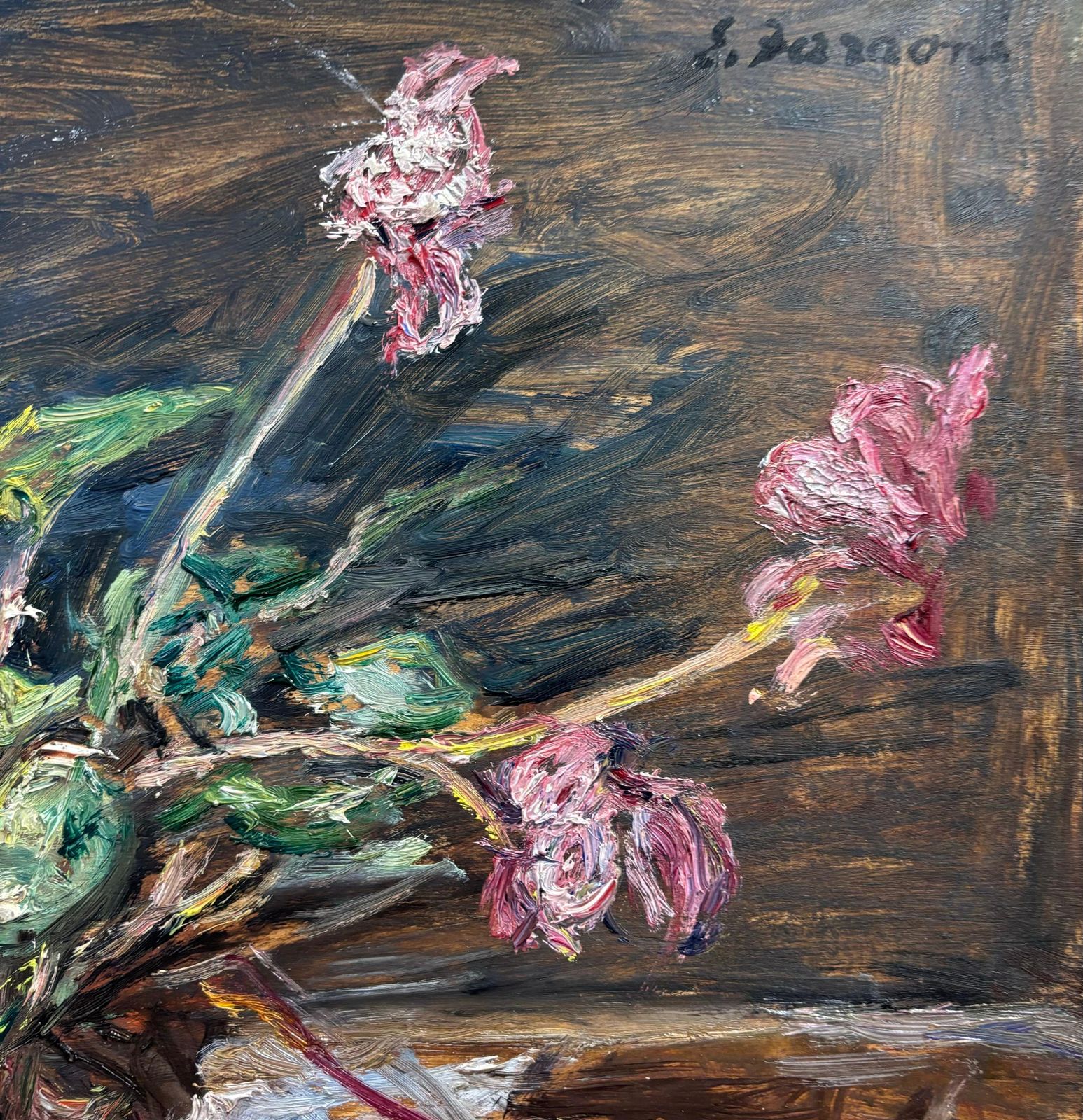 Enzo Faraoni"Naturamorta Con Fiori " Cm. 70 X 52 Olio Su Tavola Di Legno  1970 Ca1970 photo 6803.0