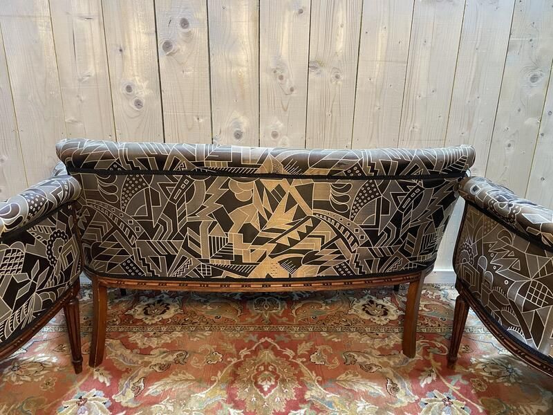 Salon Art Déco Style Louis XVI Canapé   Fauteuils   Chaises photo vintage