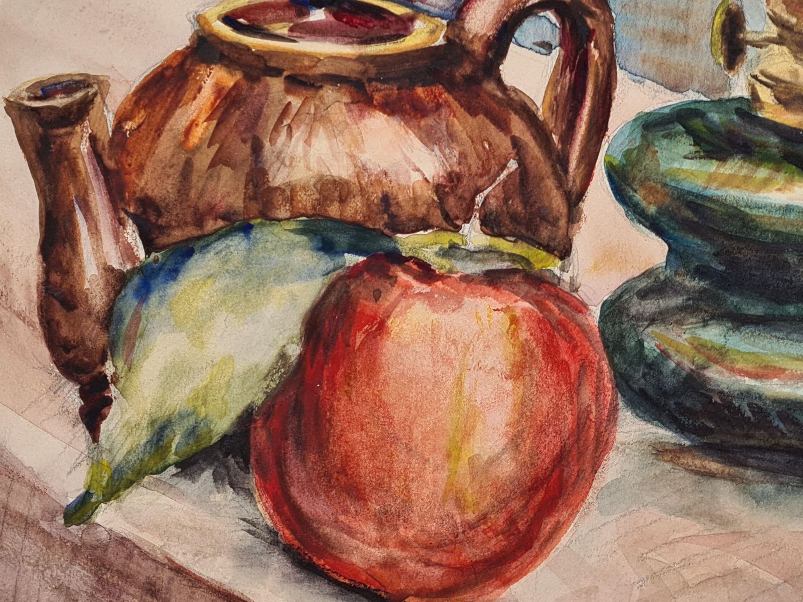 Henri Clamenfrench Impressionist Tablescape Still Life Watercolour1930s photo for sale