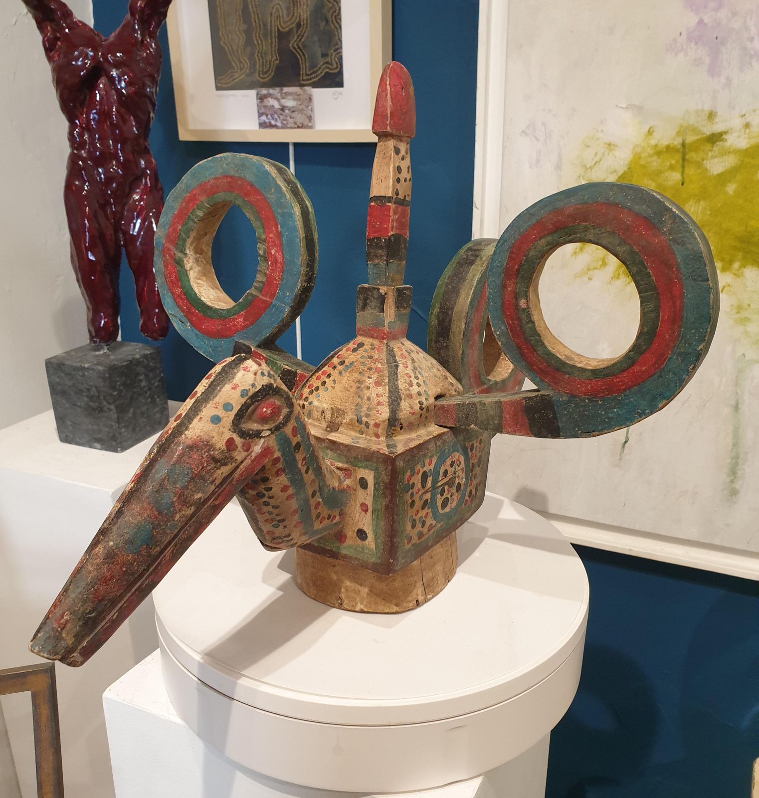 photo vinterior Ibibio Peoplekalao (Great Hornbill) Ibibio Wooden Sculpture, Nigeria.