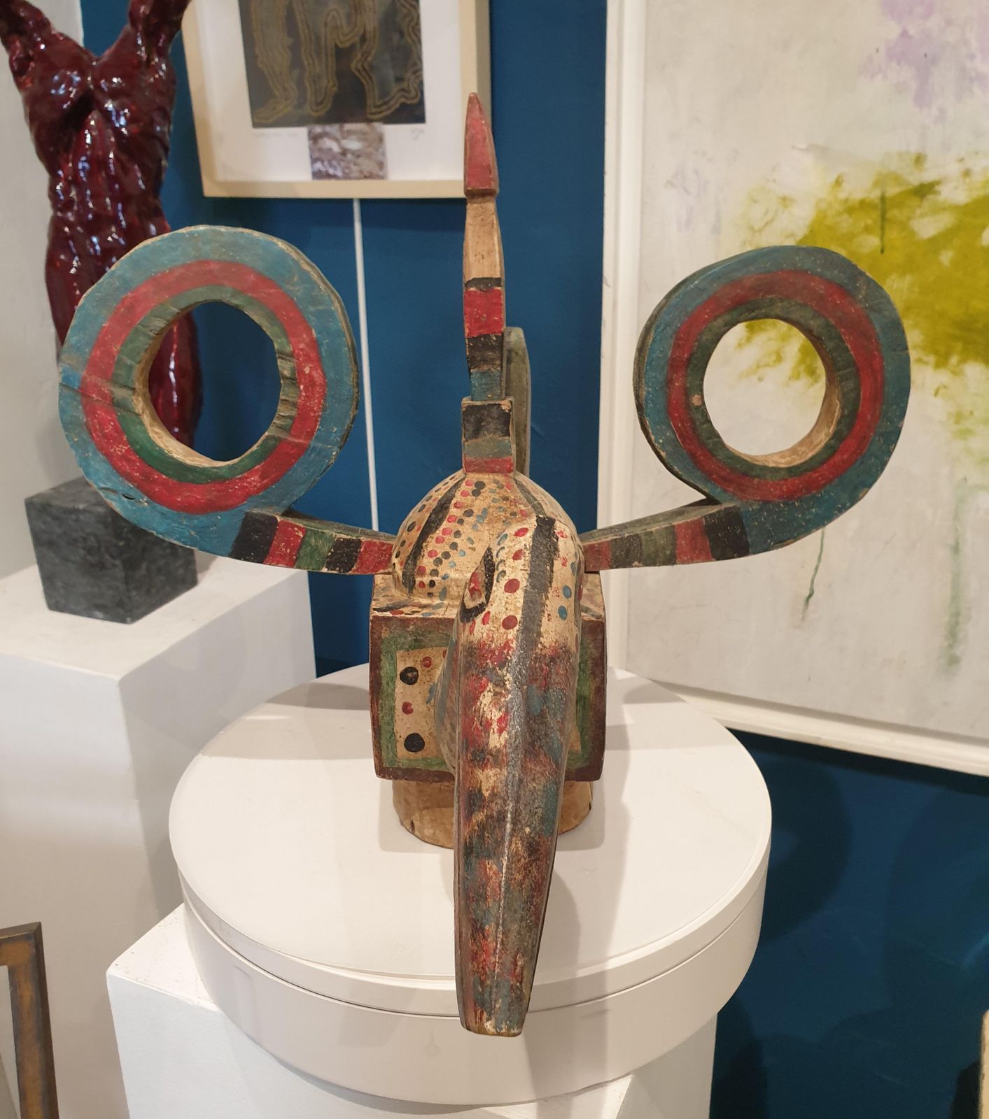 photo buy Ibibio Peoplekalao (Great Hornbill) Ibibio Wooden Sculpture, Nigeria.