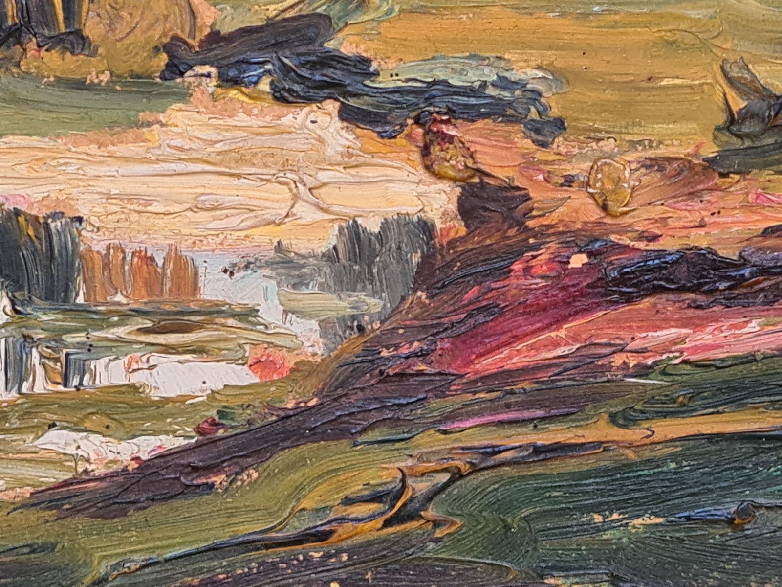 G Jouyetbarbizon School Landscape, Le Moucherotte. Oil. photo vintage