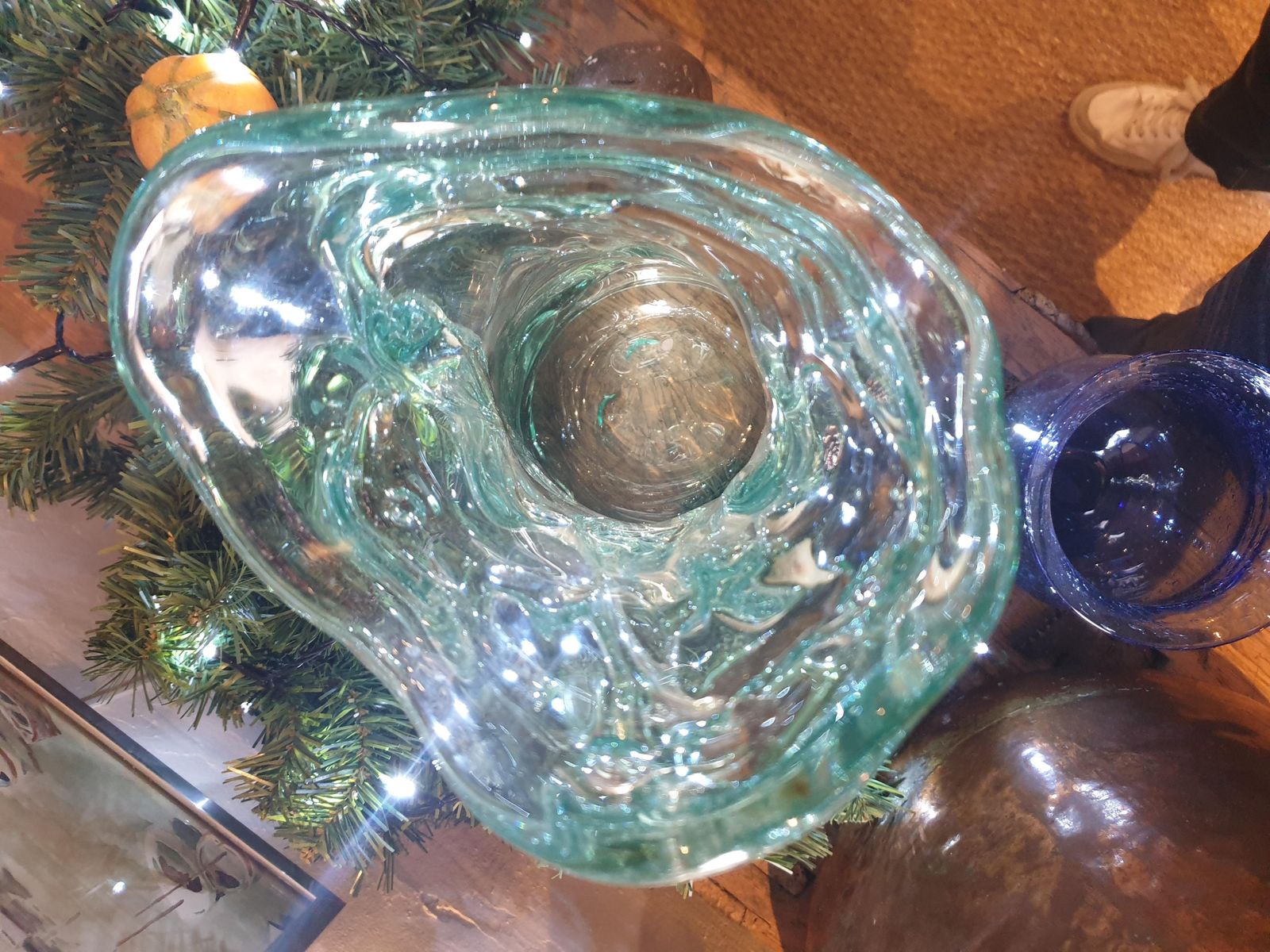photo vintage Olivier Guislarge Pair Of Signed Murano Glass Vases.Late 20th Century