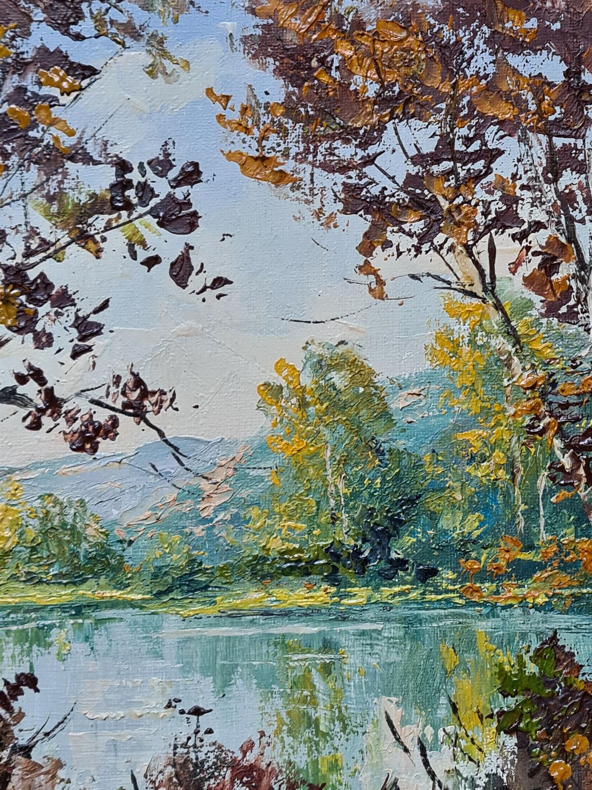 Maurice Schwab Aka 'Grawil''Summer At The Lake'. French Oil On Canvas Landscape. photo buy