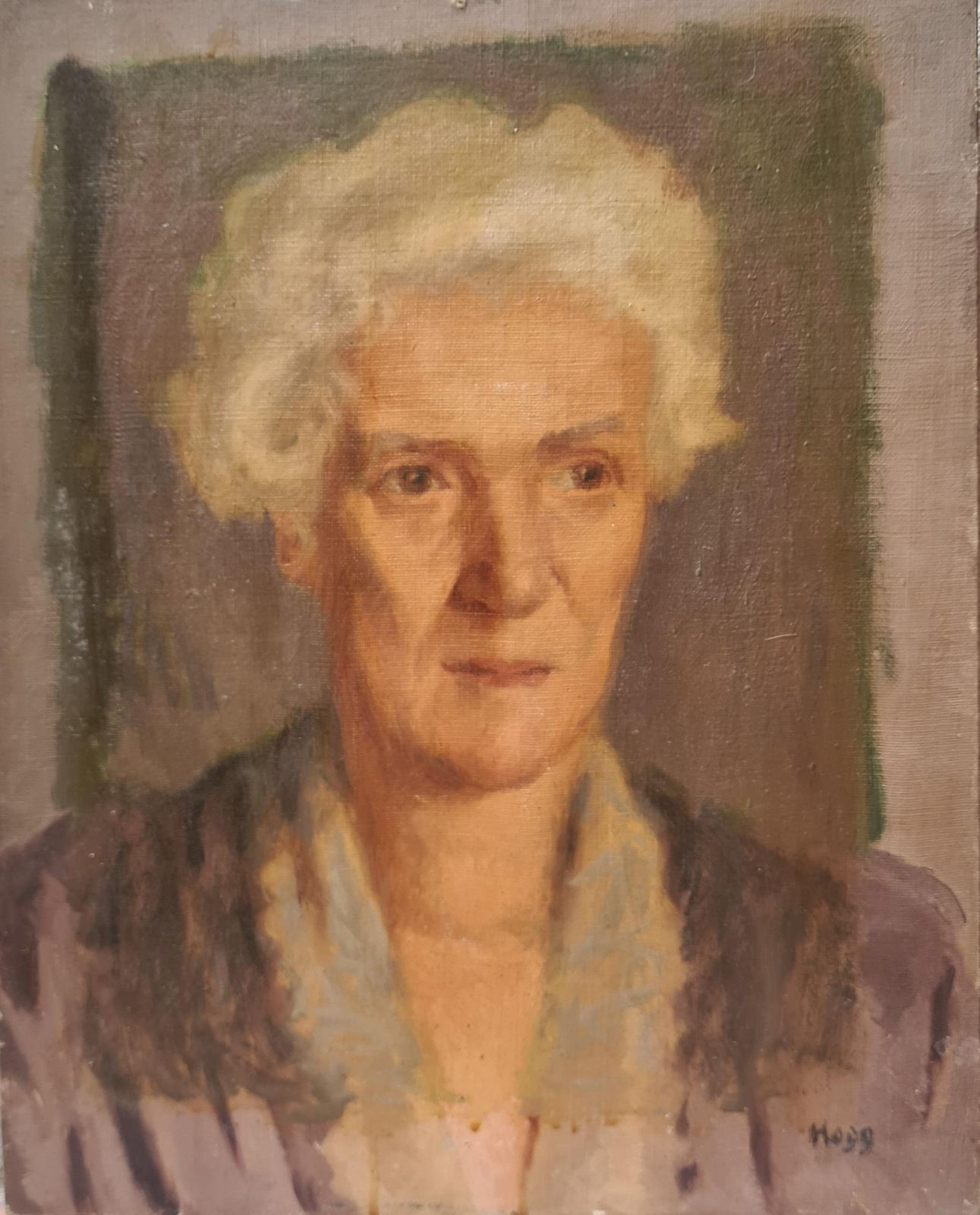 Paul Hercule Hoggart Deco French Portrait Of A Lady1926