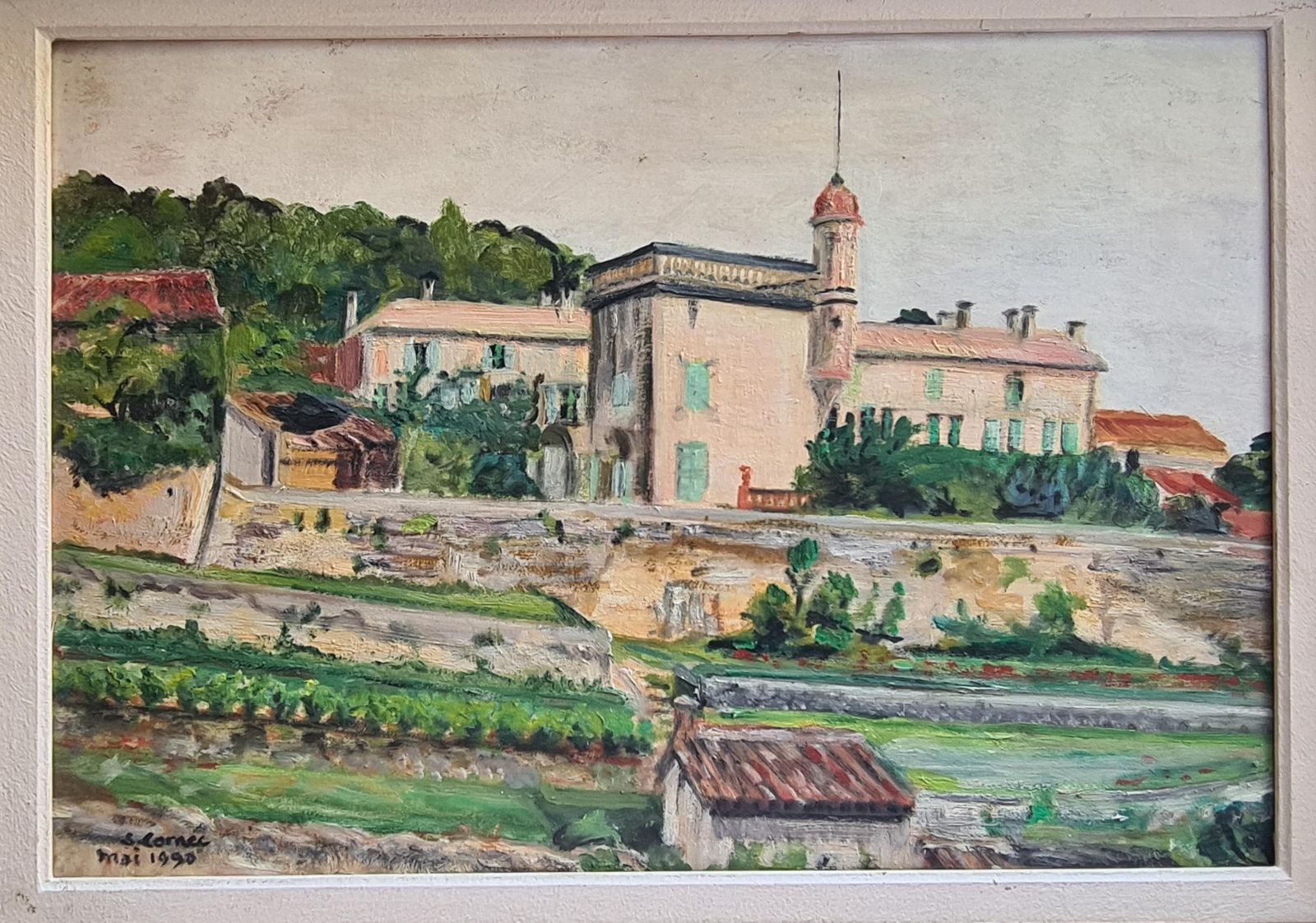 S Cornecthe Garden And 'Pavillon Martin' At Lou Marronie, Cotignac, South Of France.1990 photo furniture