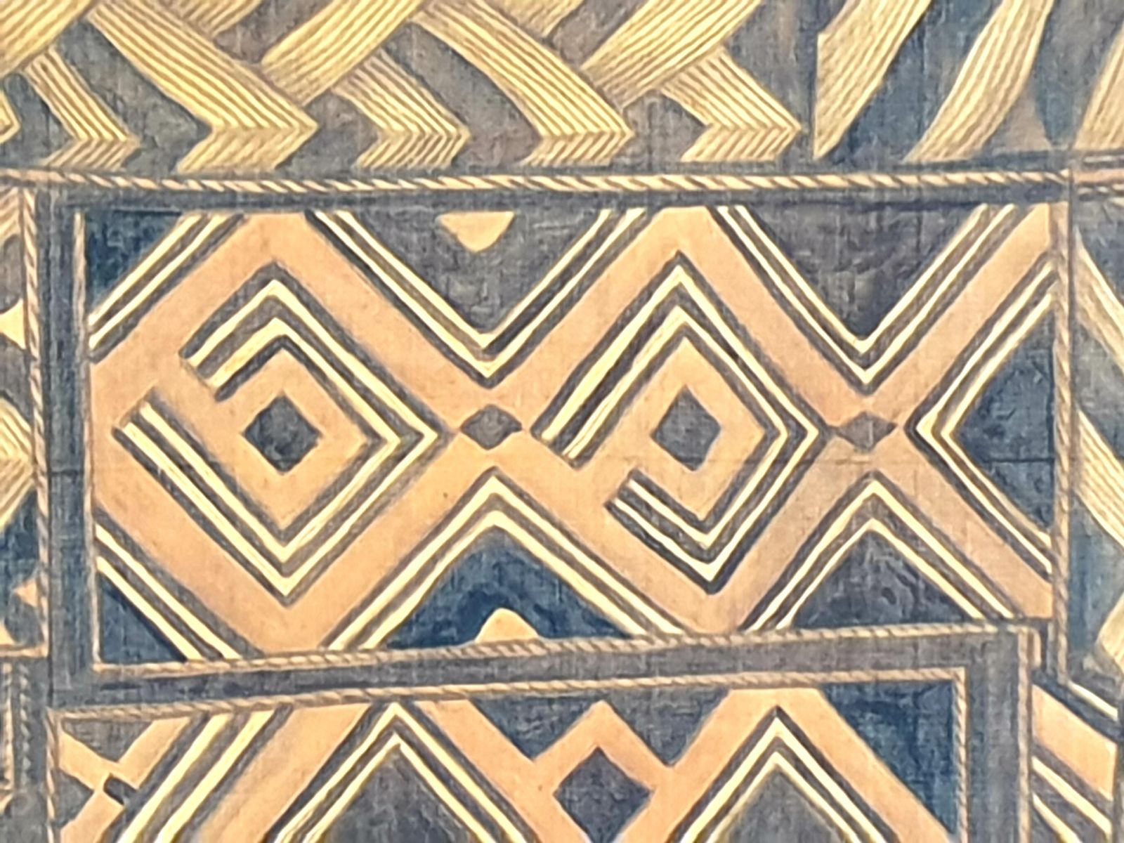 La Roche Laffitte Painting Of An Antique Caucasian 'Kuba' Tribal Item, Watercolour On Silk photo 638.0