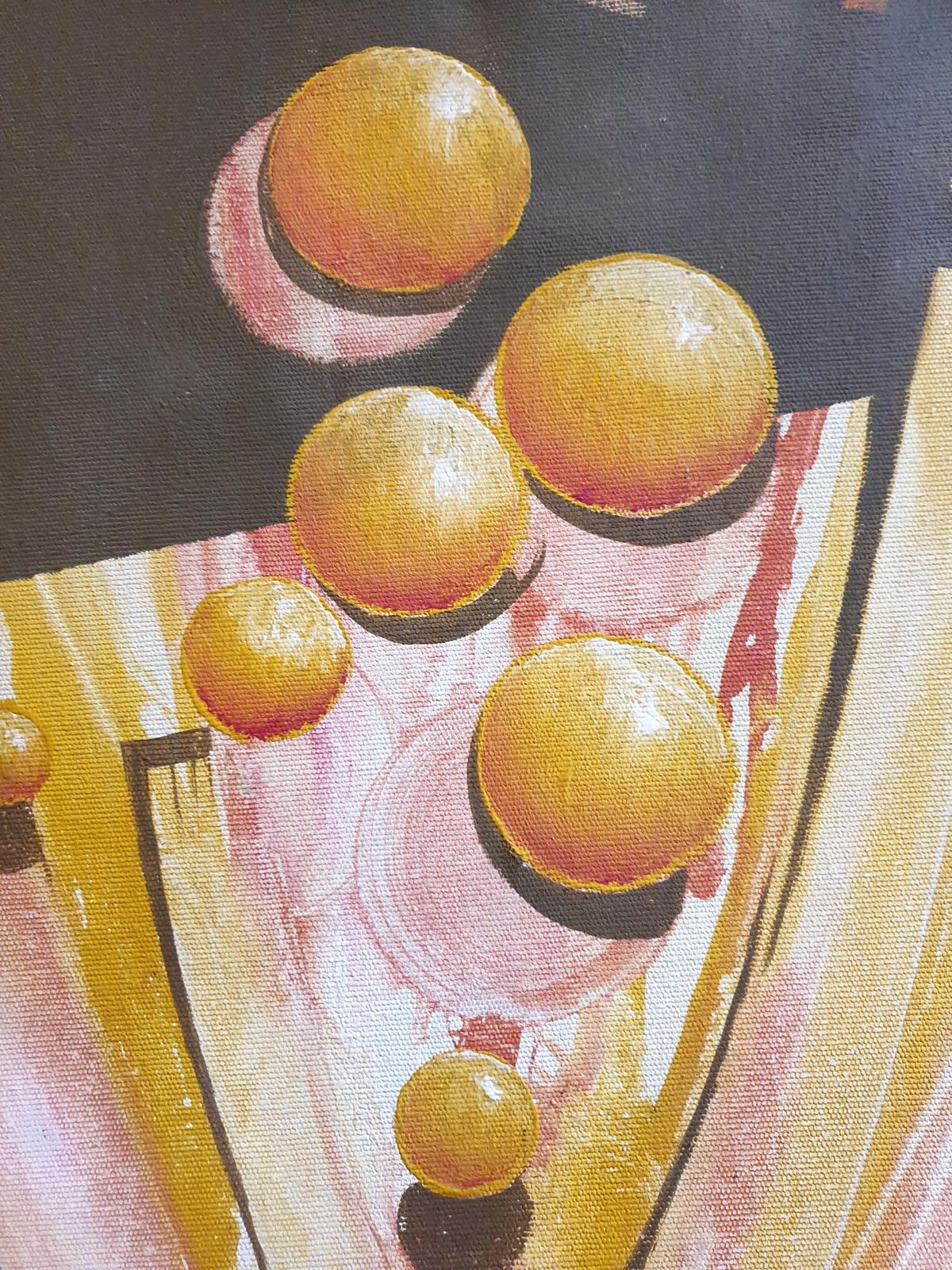 Amadou Cisse Dialate 20th Century Senegalese Abstract Geometric Acrylic On Canvas. 1990s photo buy